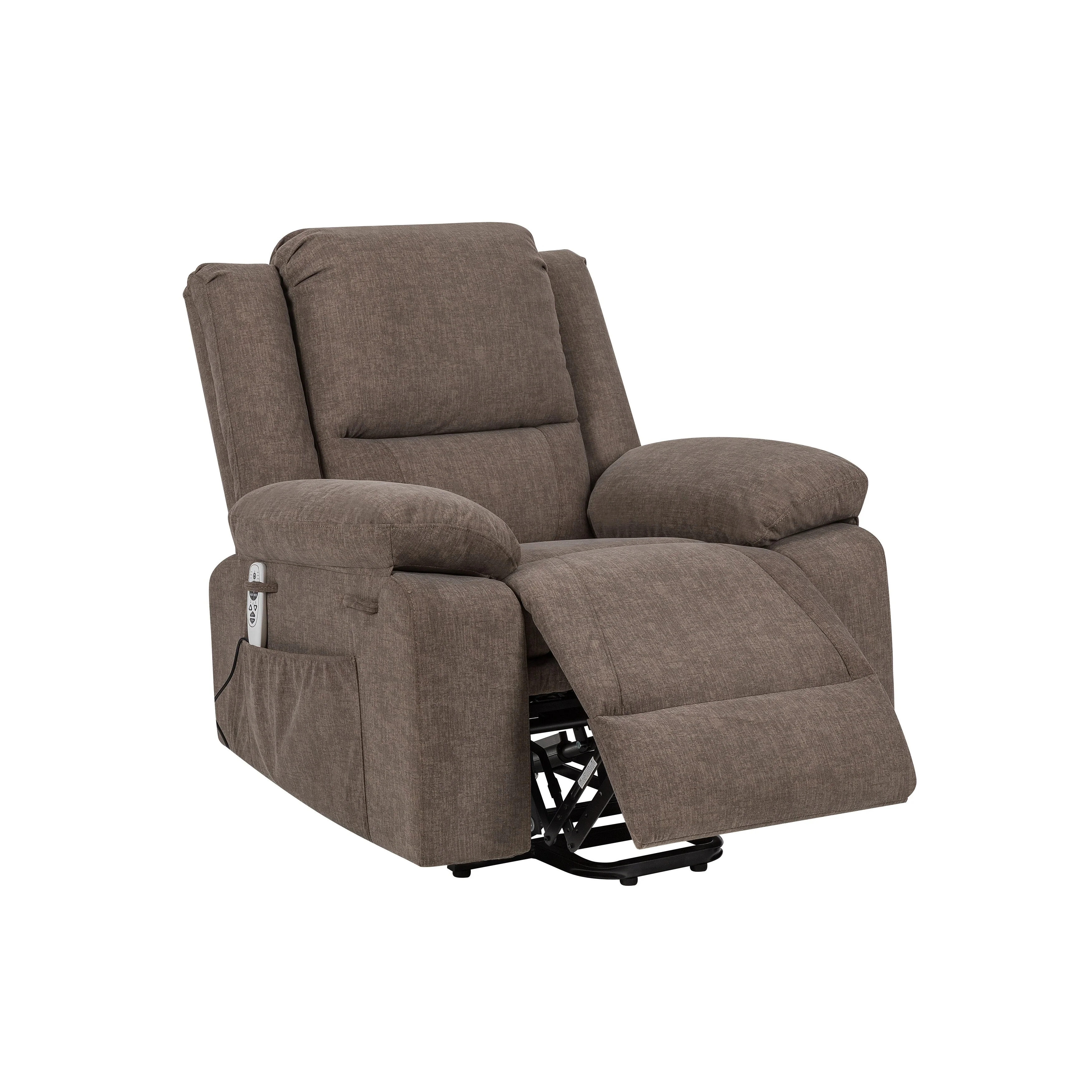 Reclining Lift Chair with Massage, Heating, and Remote Control Pockets