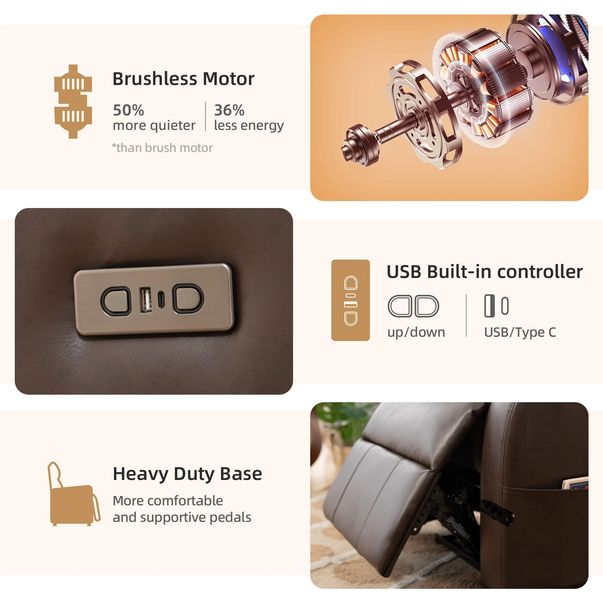 Power Swivel Rocker Recliner Chair