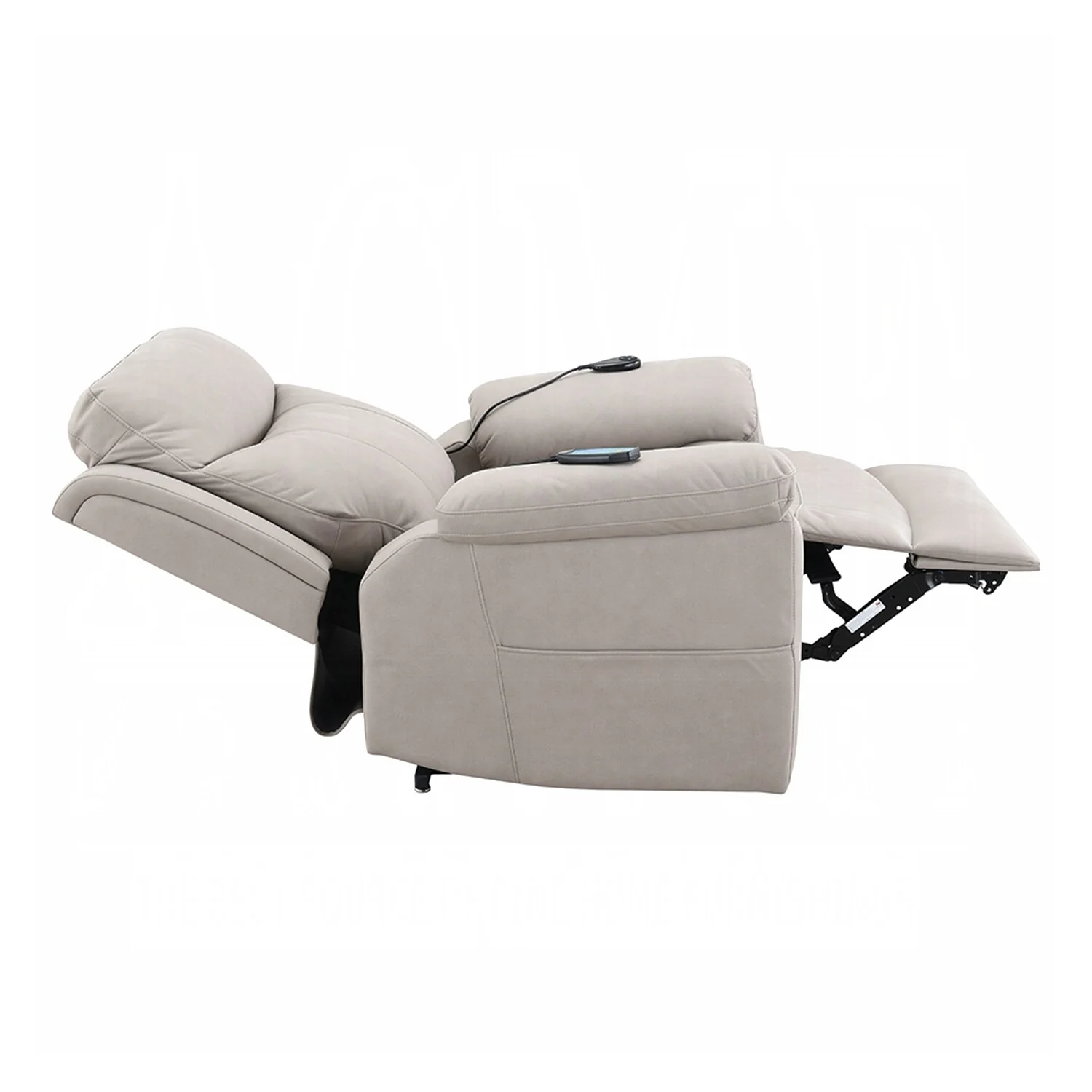 Fabric Upholstered Power Recliner with Heating Design