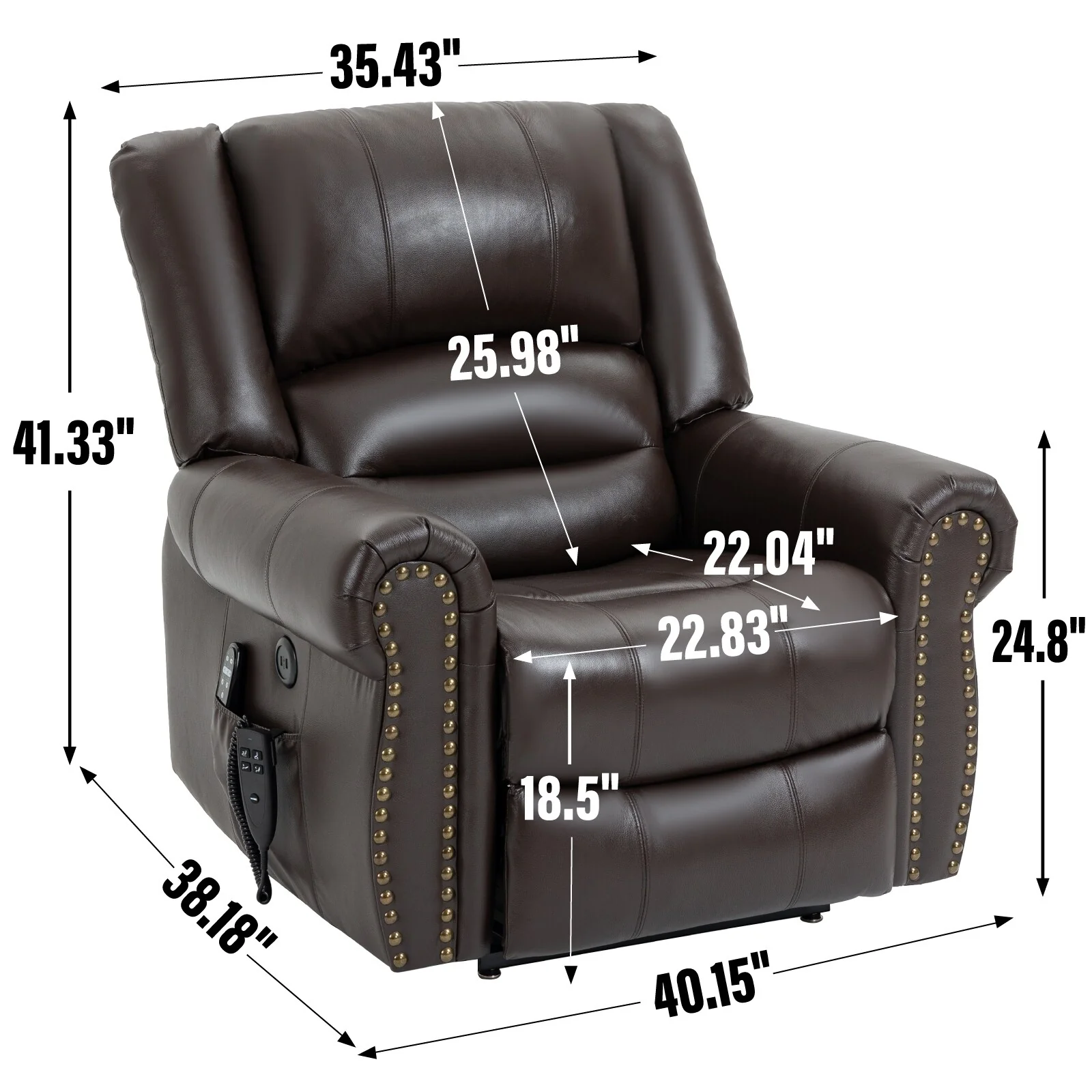 Power Lift Recliner Chair Heat Massage