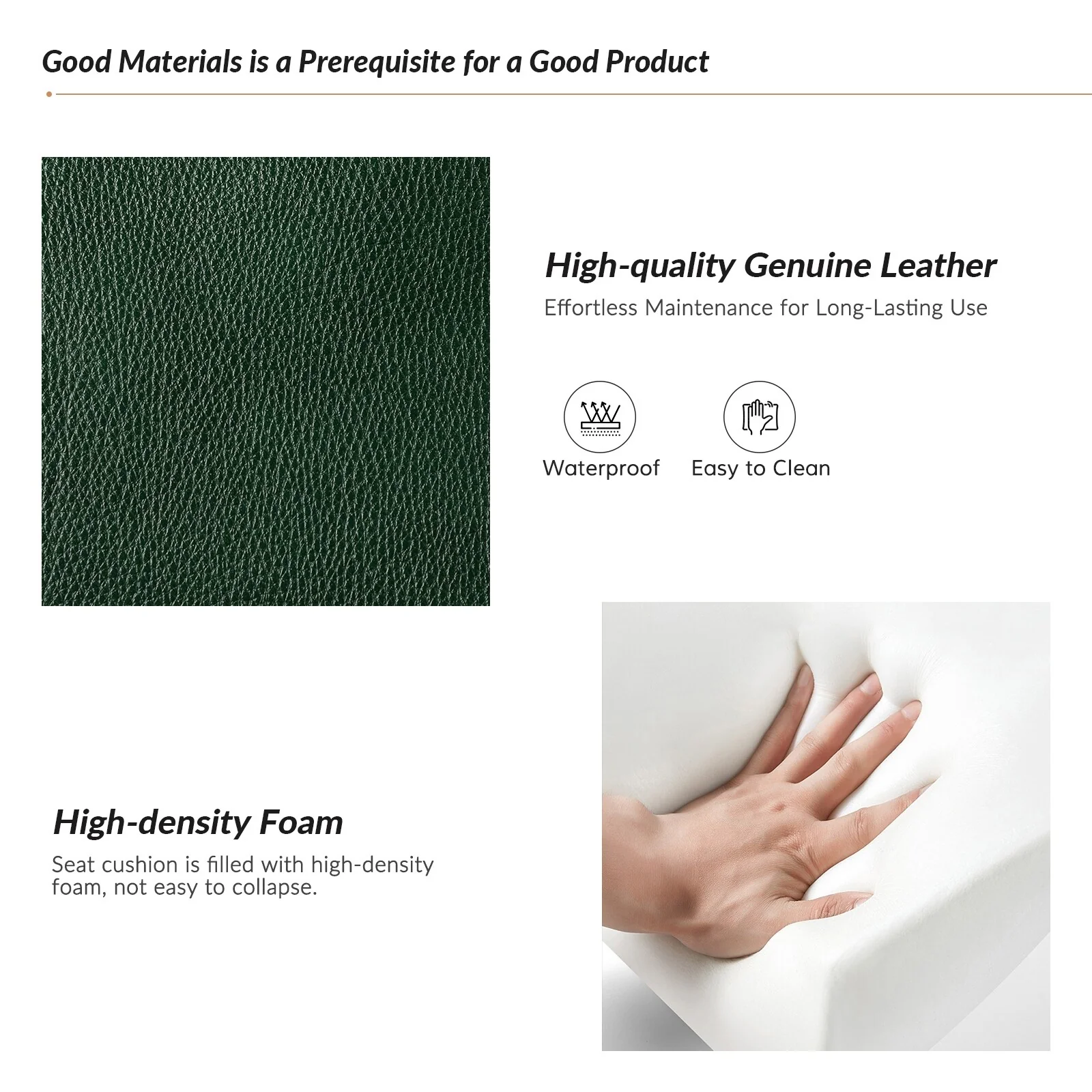 Fiacro 30.31Wide Modern Genuine Leather Wingback Swivel Rocker Recliner with Nailhead Trims, Set of 2