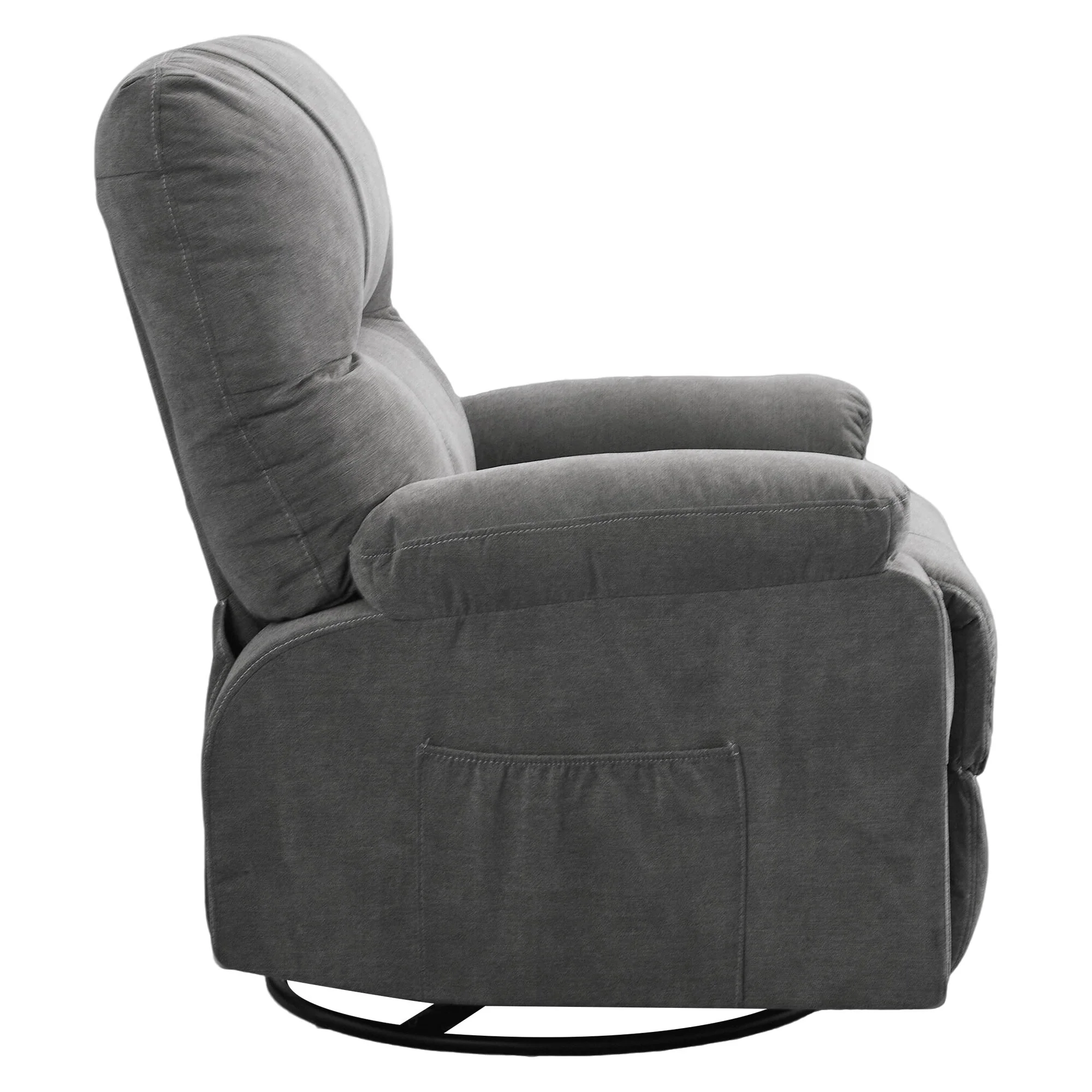 Recliner chair,360 degree rotating swing single sofa chair