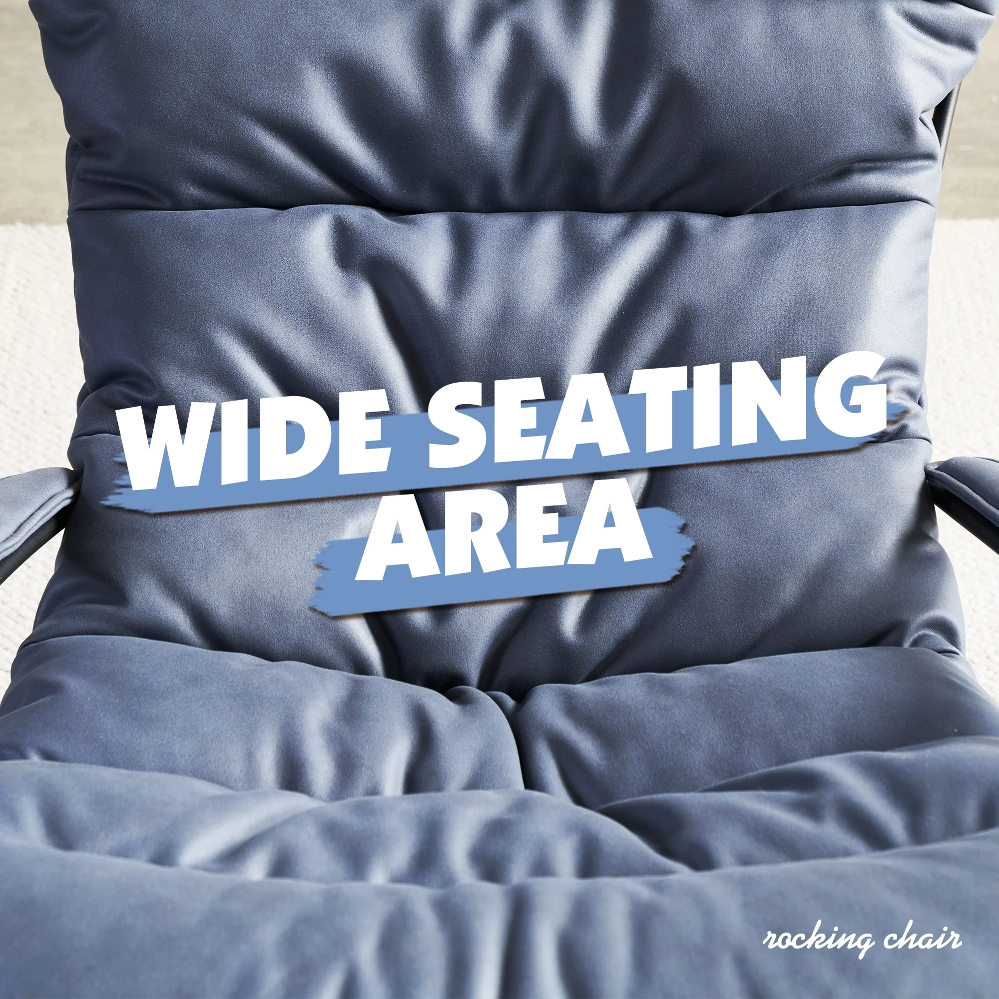 OVIOS Living Room Accent Chair Rocking Recliner Chair with Ottoman