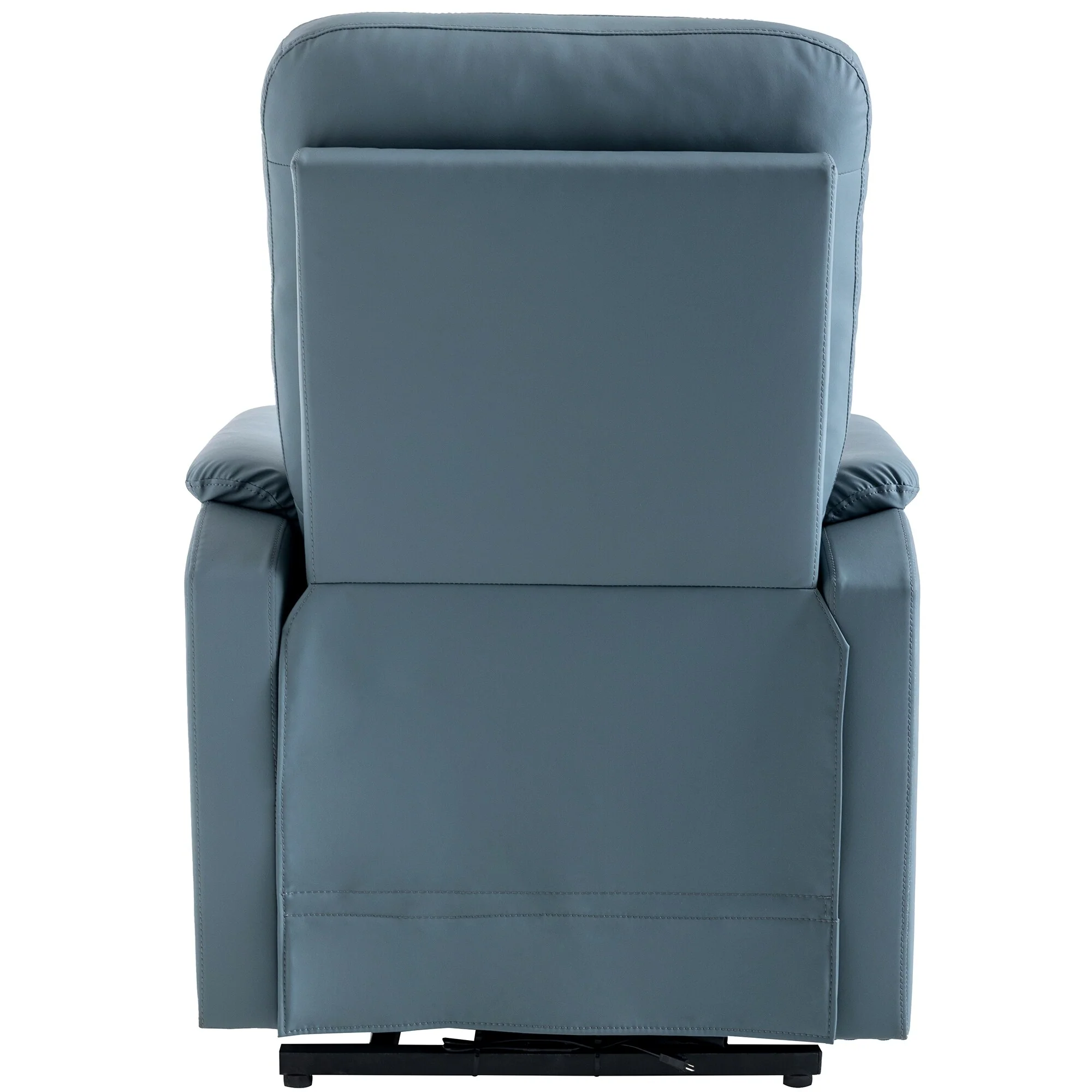 Blue Power Lift Recliner with Heat, Massage & Side Pocket