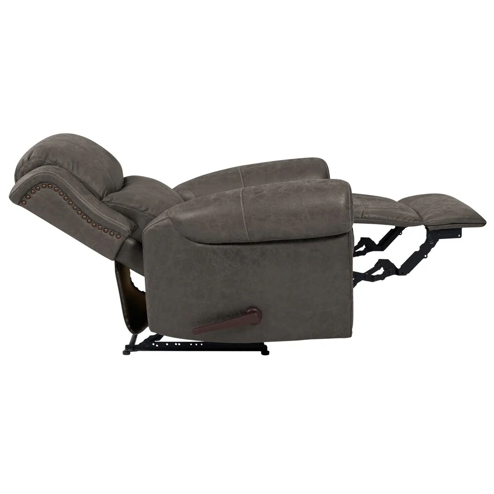 Copper Grove Dilsen Extra Large Rolled Arm Wall Hugger Recliner Chair