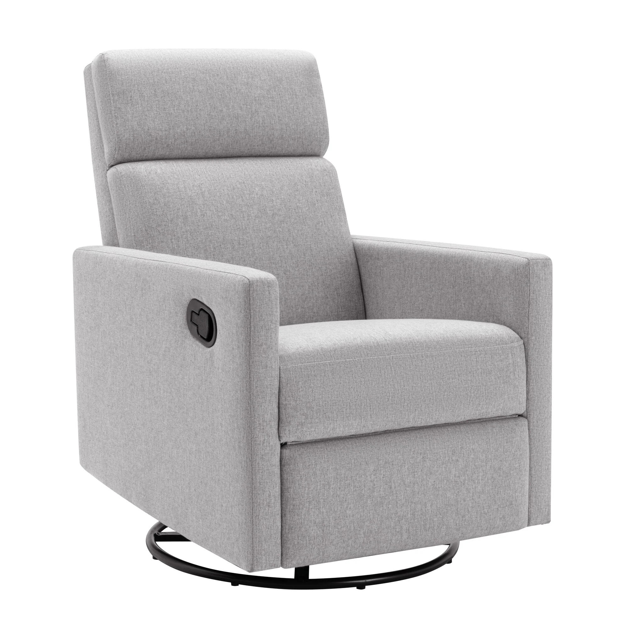 Roomfitters Modern Upholstered Rocker Nursery Chair, Plush Seating Glider Swivel Recliner Chair