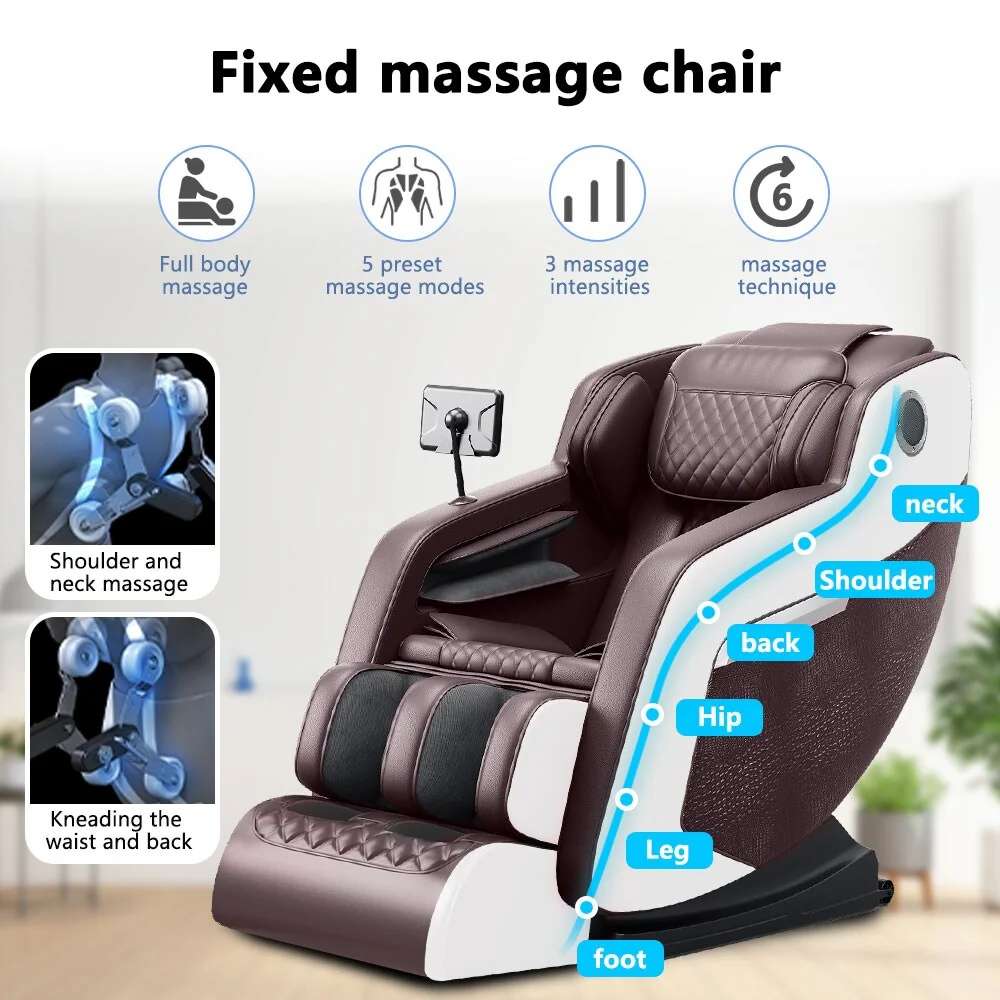 Zero Gravity Massage Recliner Chair with Full Body Massage, Heating, and Built-in Bluetooth Audio