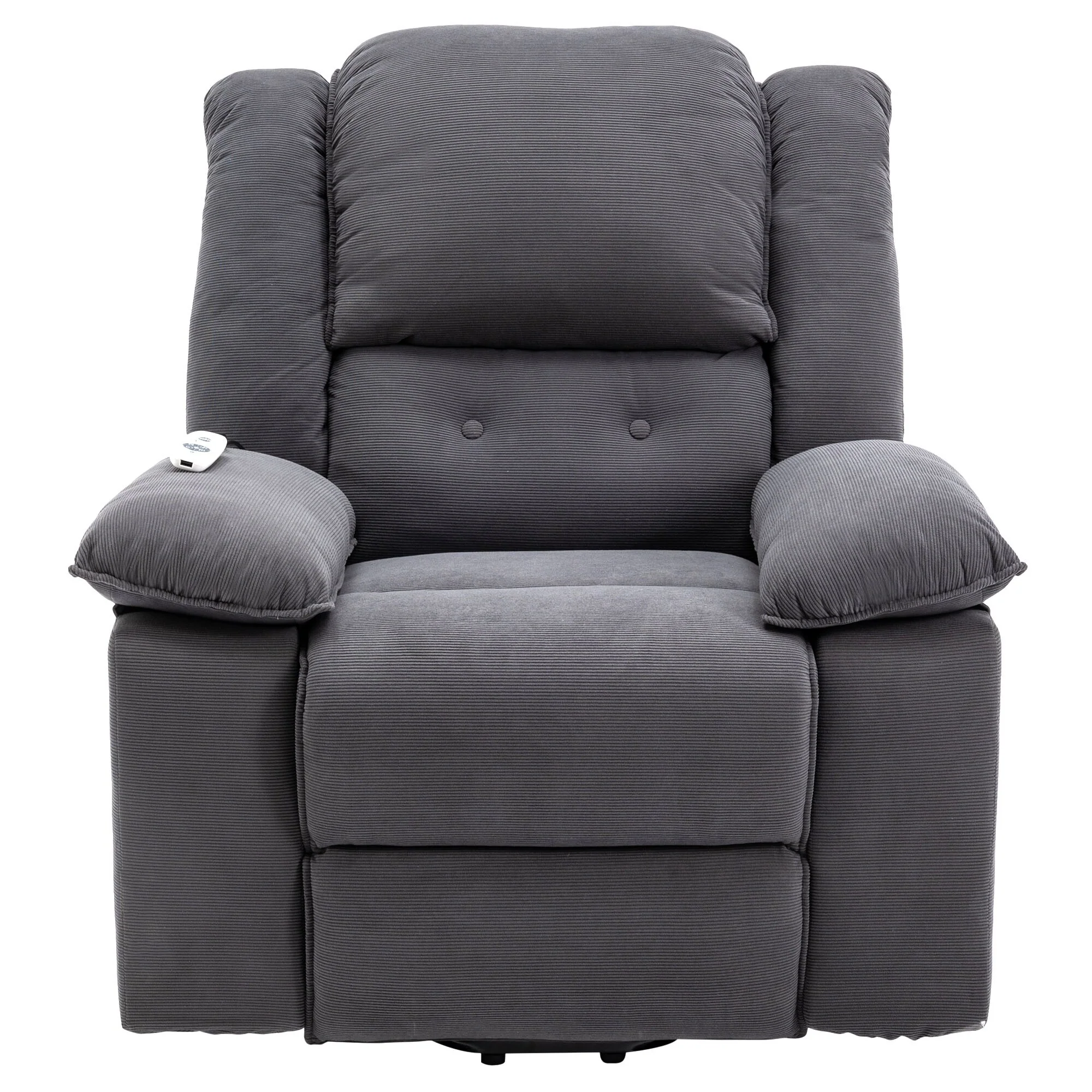 Beige Power Lift Recliner with Massage, Heating, Infinite Recline, Side Pockets, and Retractable Armrests