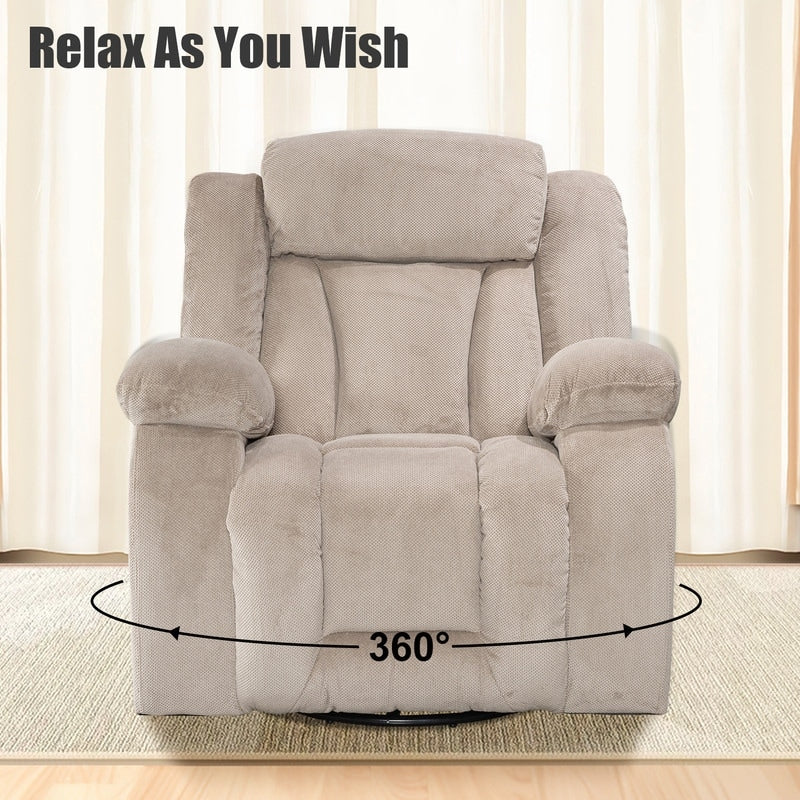 Rocker and Swivel Upholstered Recliner