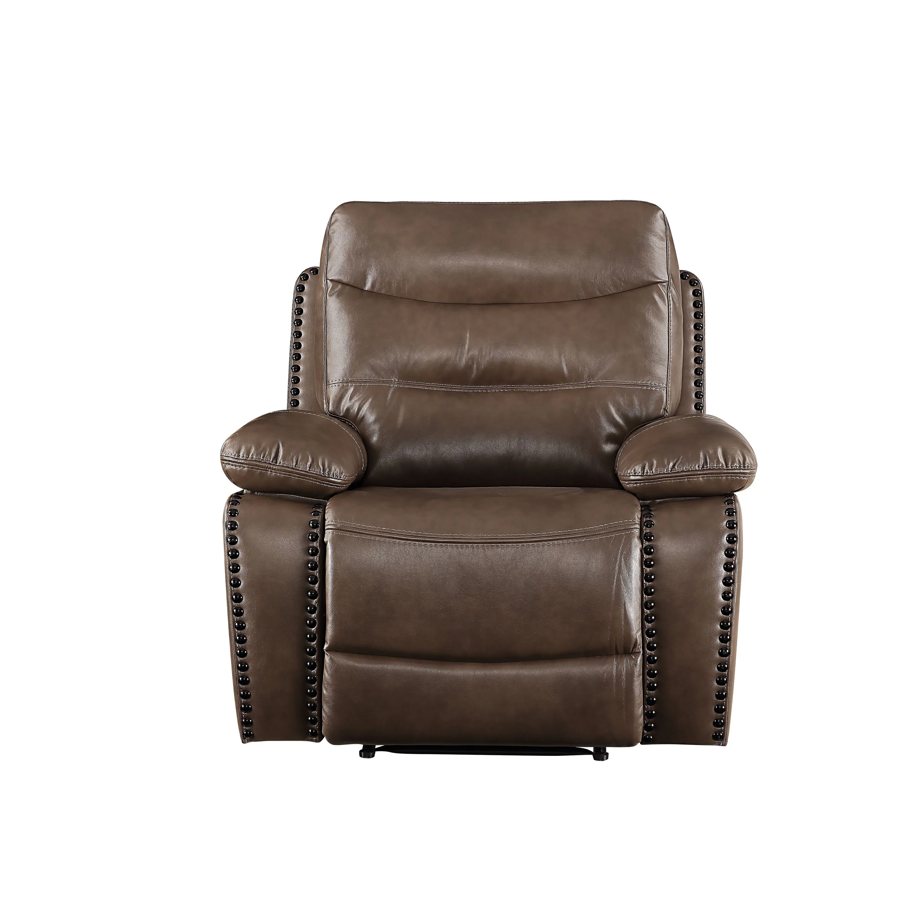 Aashi Brown Leather-GEL Match Recliner Chair