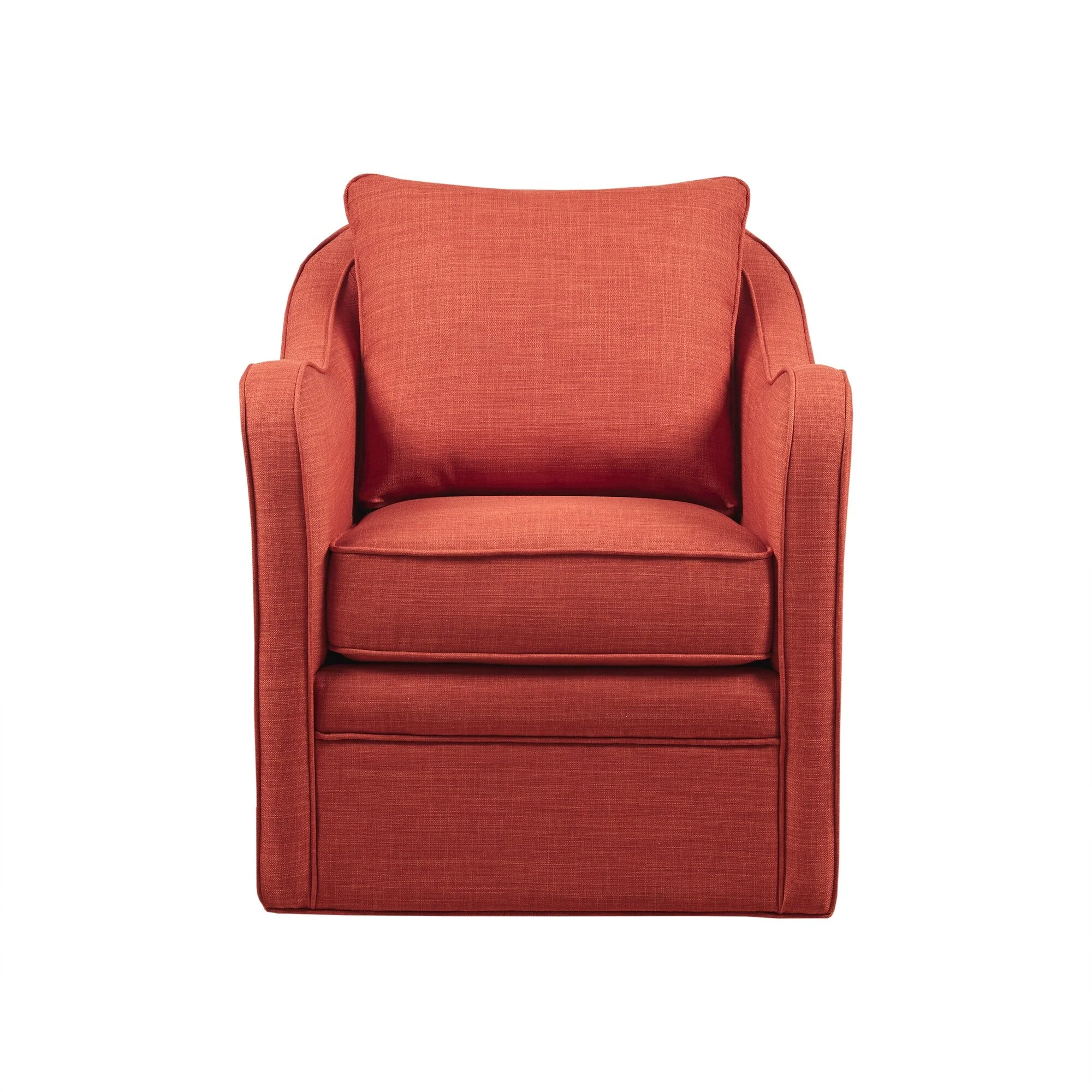 Madison Park Betty Upholstered Swivel Curved Armchair