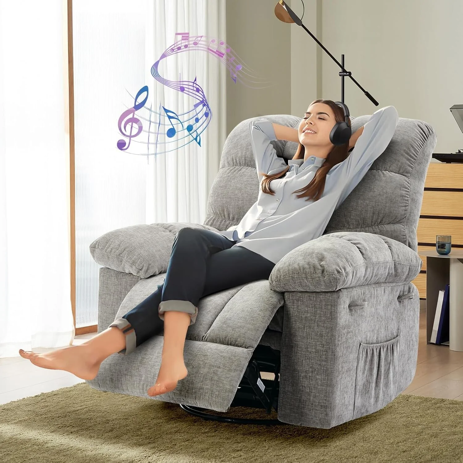 Rocking 360�� Swivel Rocker Chair
