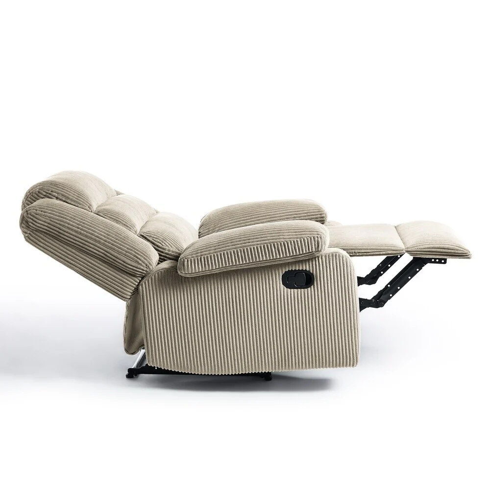 Modern Upholstered Recliner Chair with Adjustable Backrest