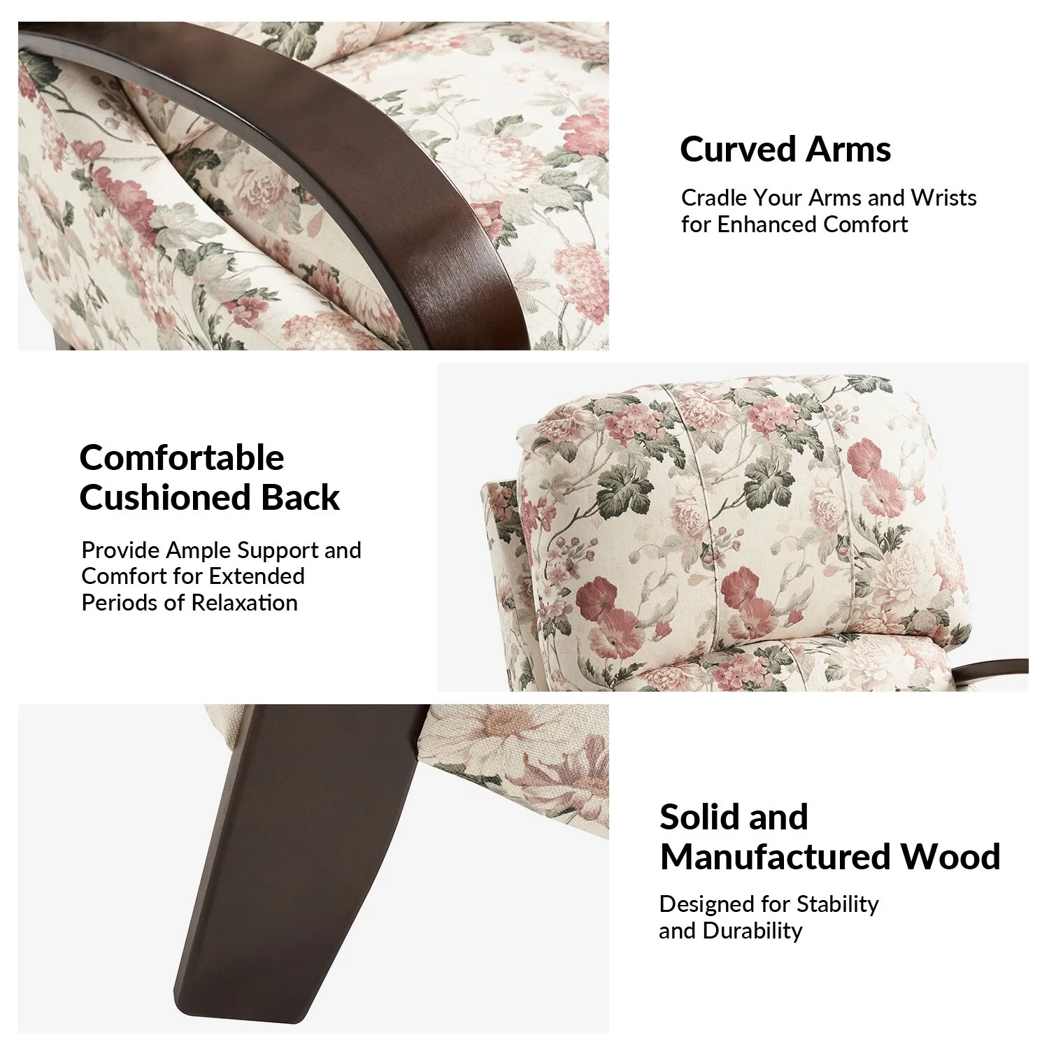 Rita Genuine Leather Manual Recliner by Hulala Home