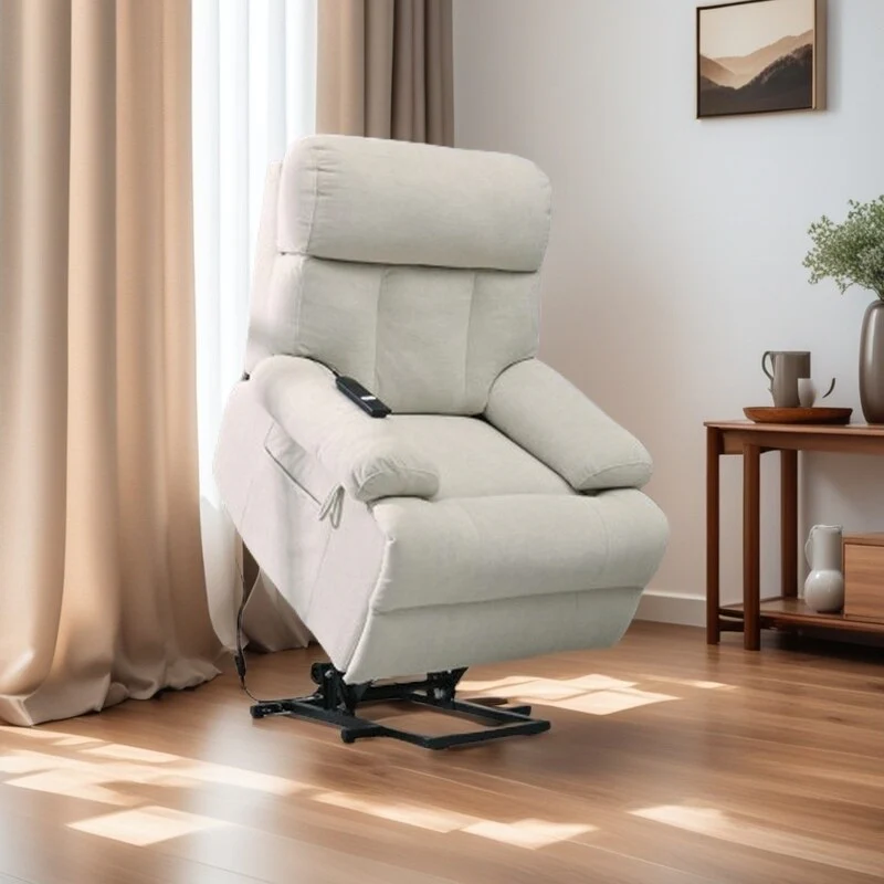 Electric Lift Recliner Chair for Seniors with Remote Control, Side Pocket, Ergonomic Support & Spacious Seat