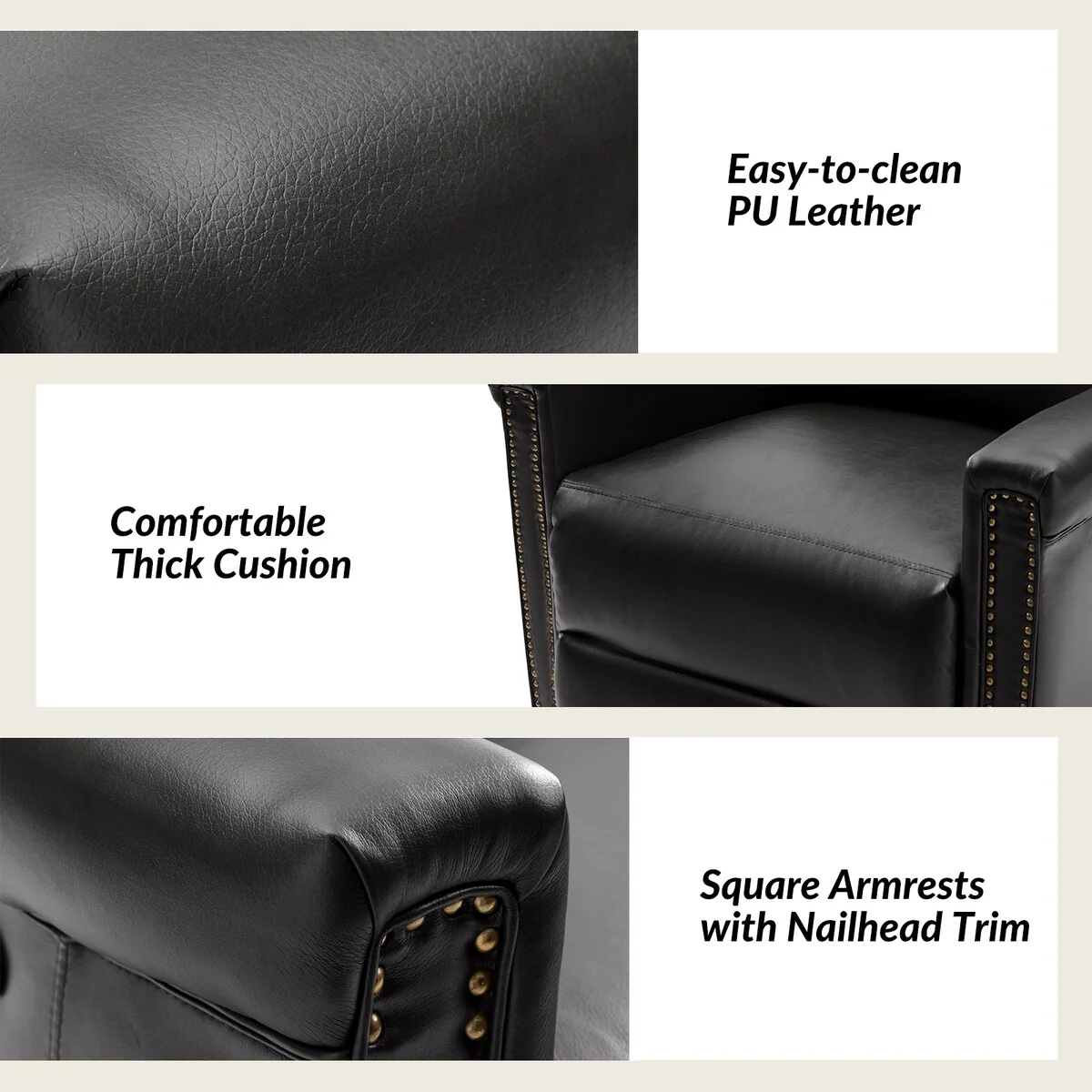 Tobias Traditional Swivel And Rocker Power Recliner by HULALA HOME