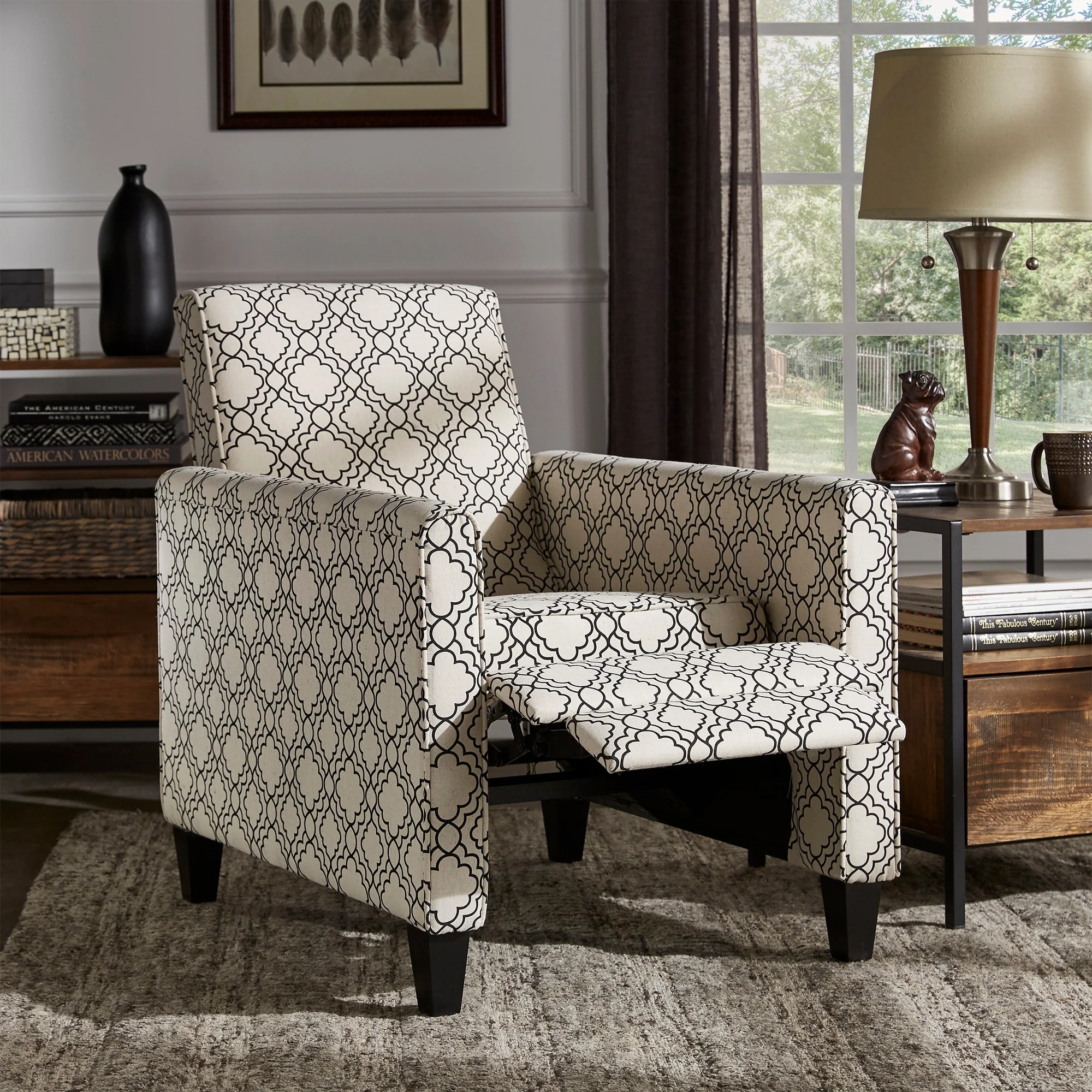 Tabitha Fabric Push Back Recliner by iNSPIRE Q Modern