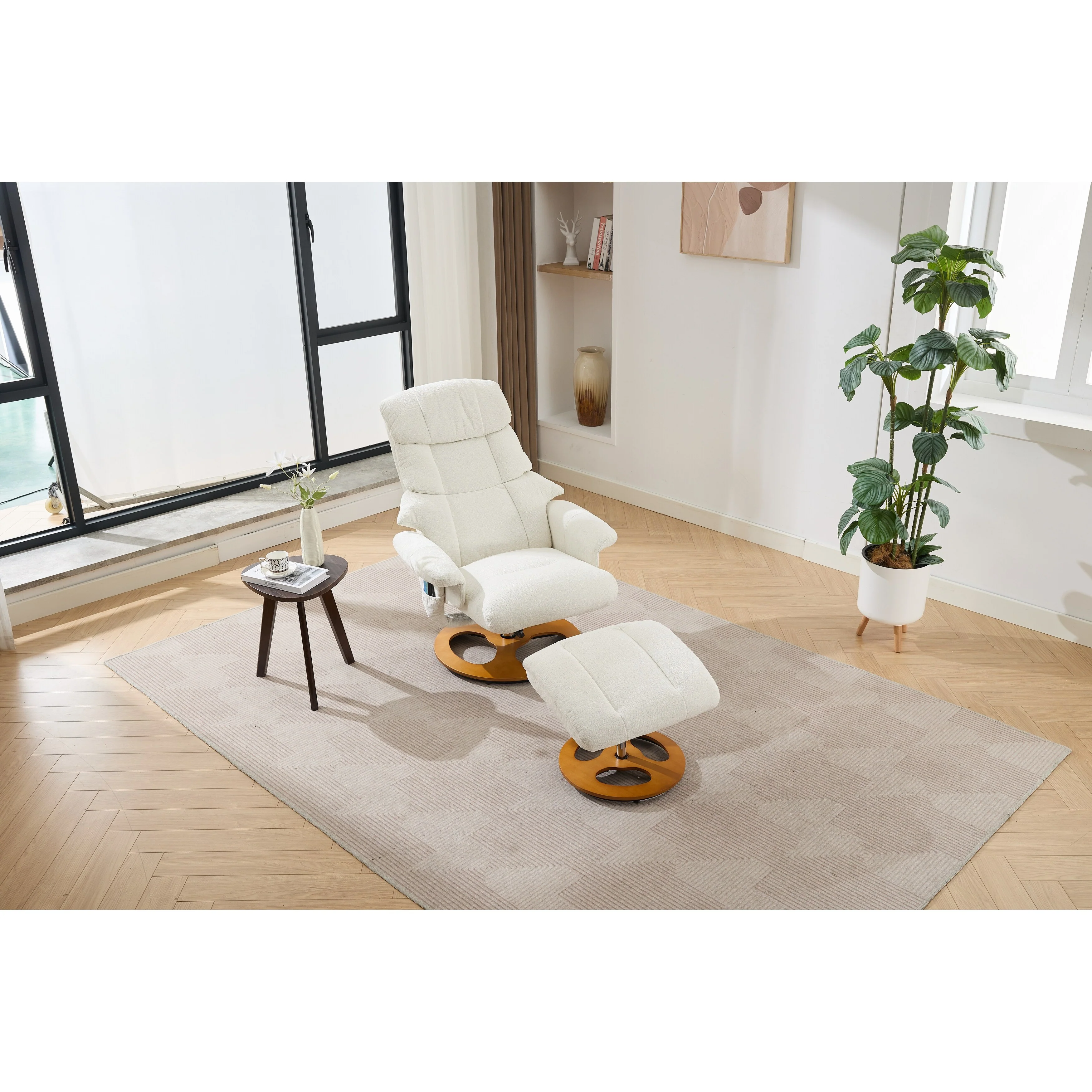 Ergonomic Recliner Chair with Ottoman