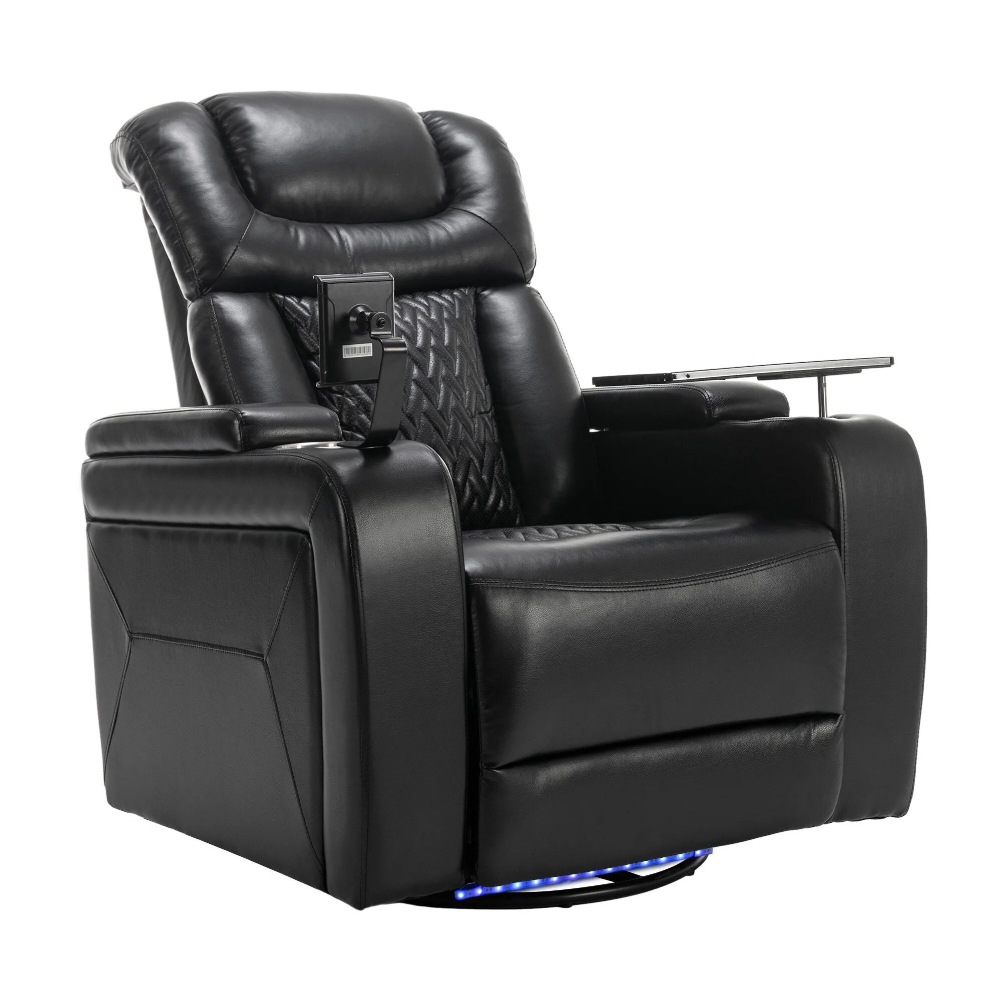 Power Recliner Chair with 270�� Swivel, Tray, USB & Cup Holders