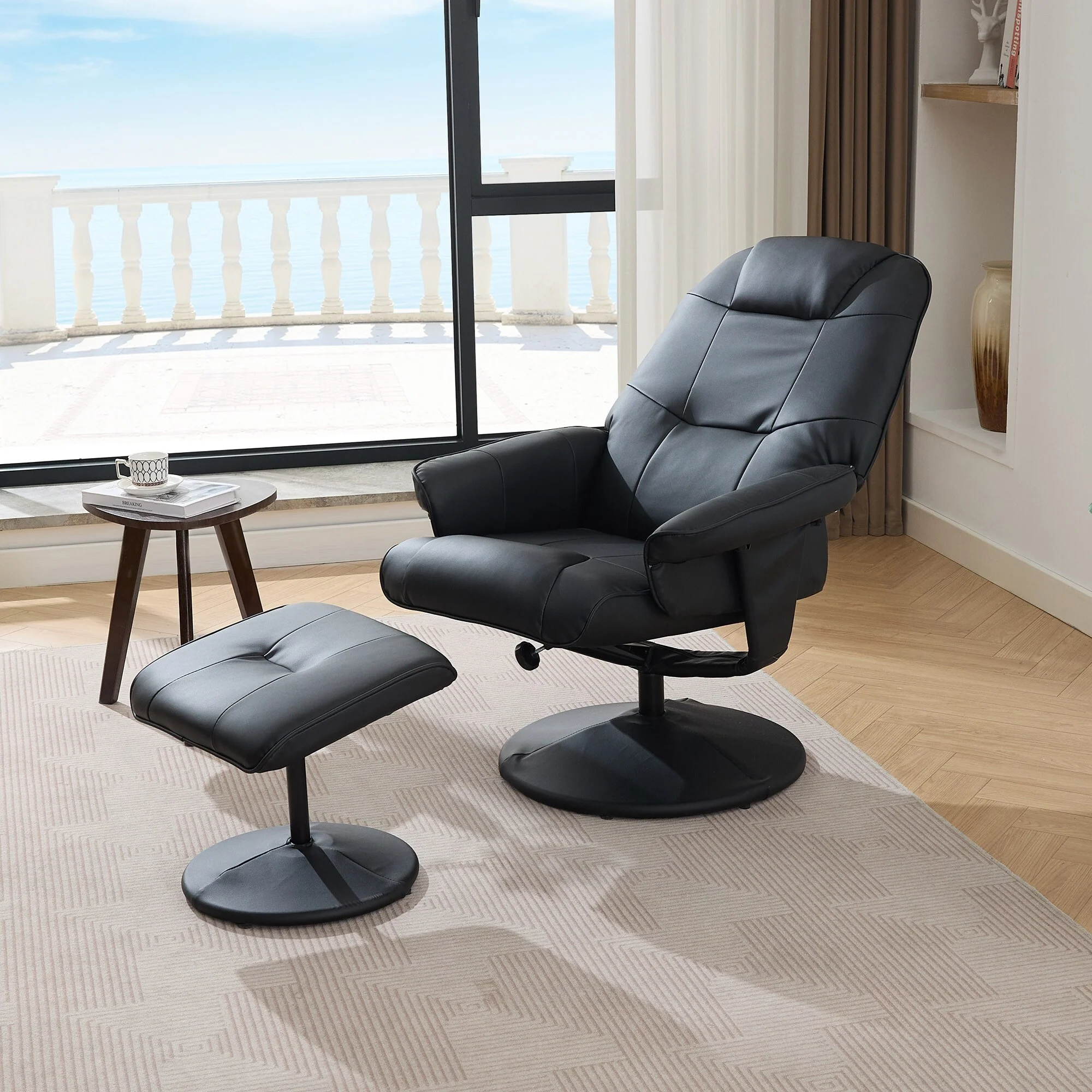 Massage Recliner Chair with Ottoman