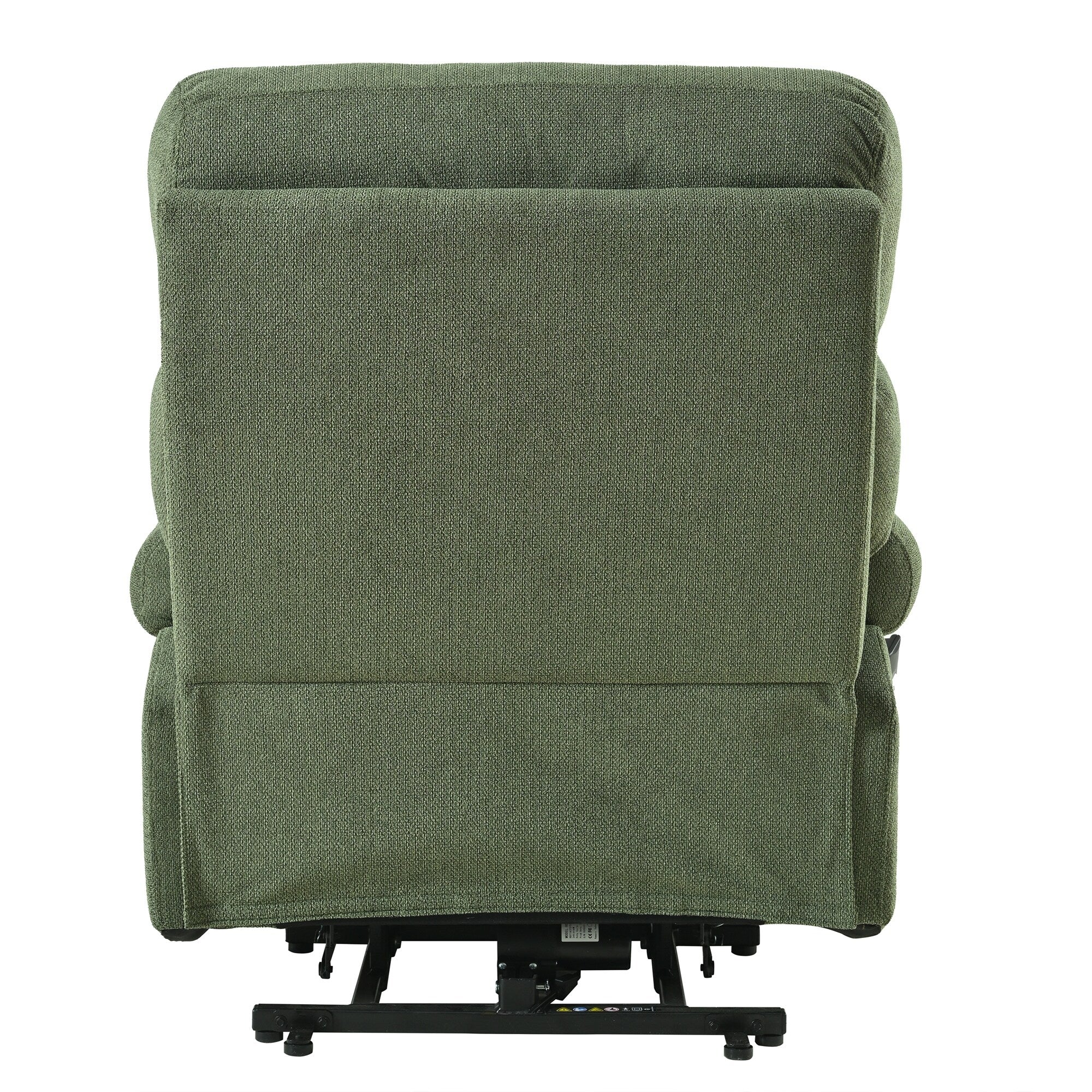 Flannel Power Lift Recliner with Side Pocket