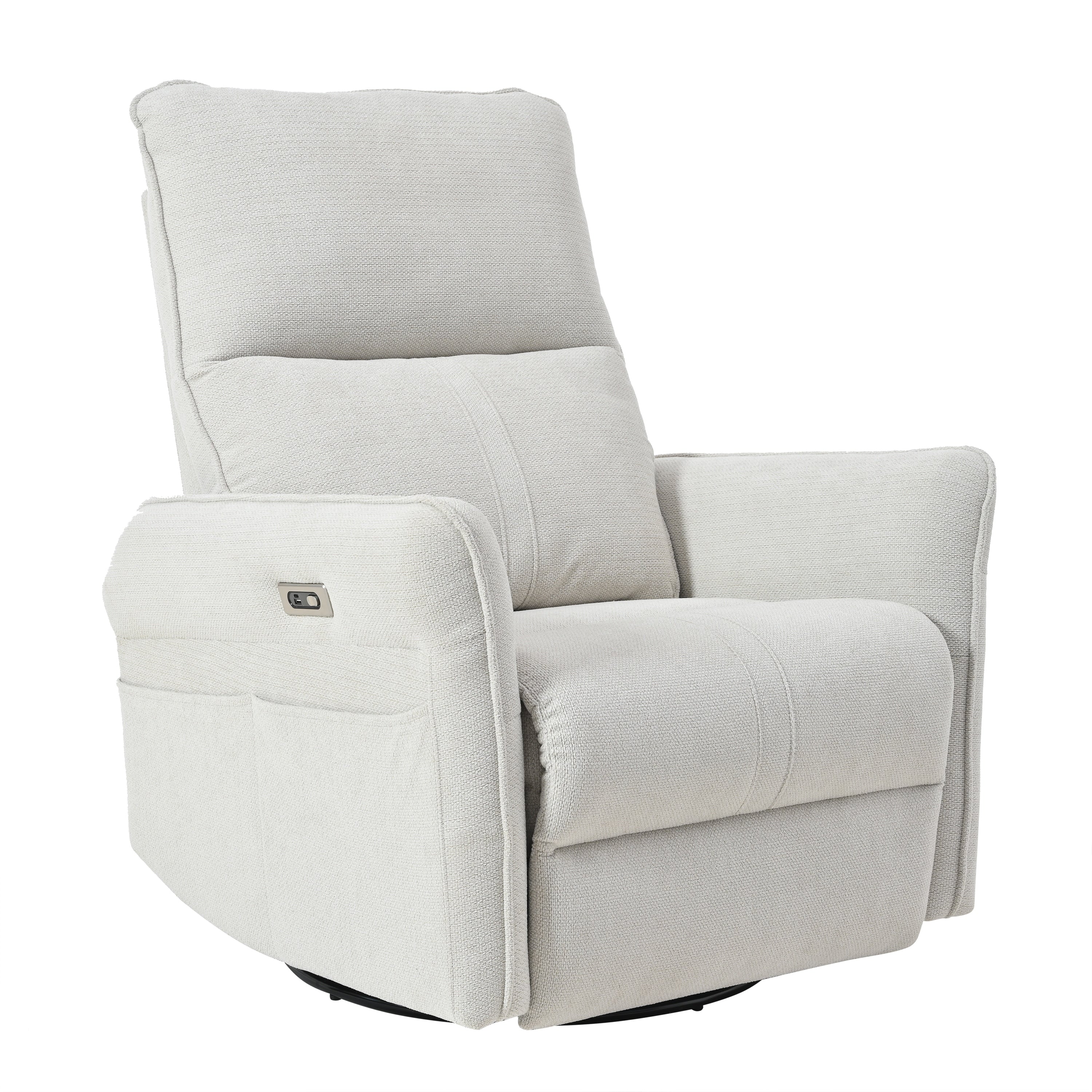 270�� Swivel Rocker Power Recliner with USB Ports