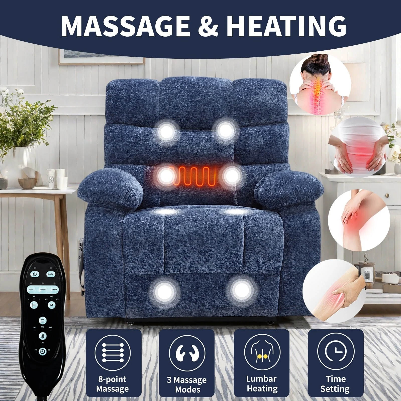 Lift Recliner Chair Heat Massage