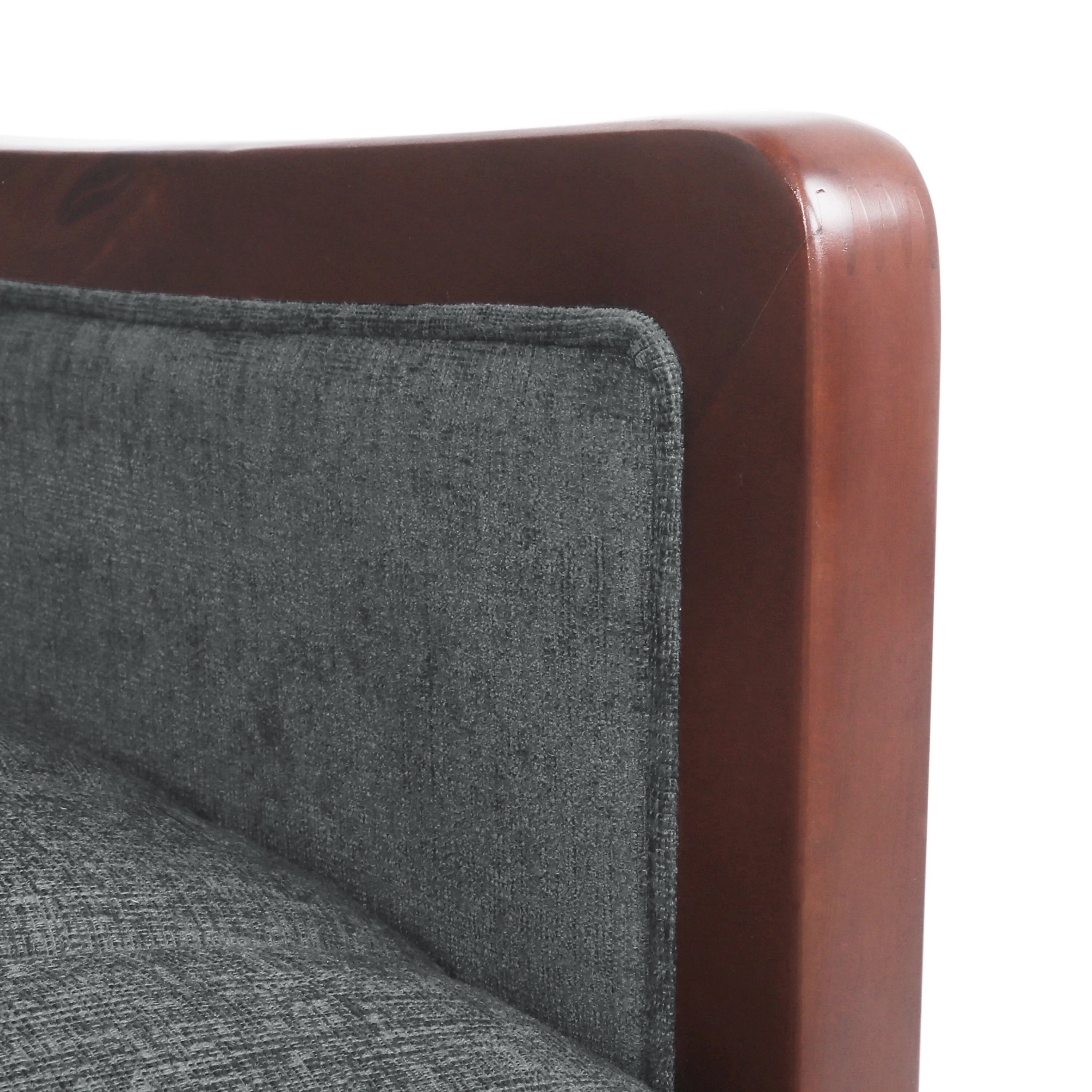 Birch Wood Push?Back Recliner Chair with Channel Stitching