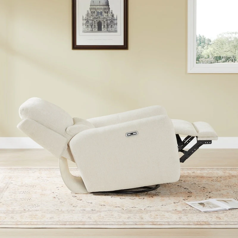 Adalyn Power Swivel Glider Recliner with Lumbar Pillow
