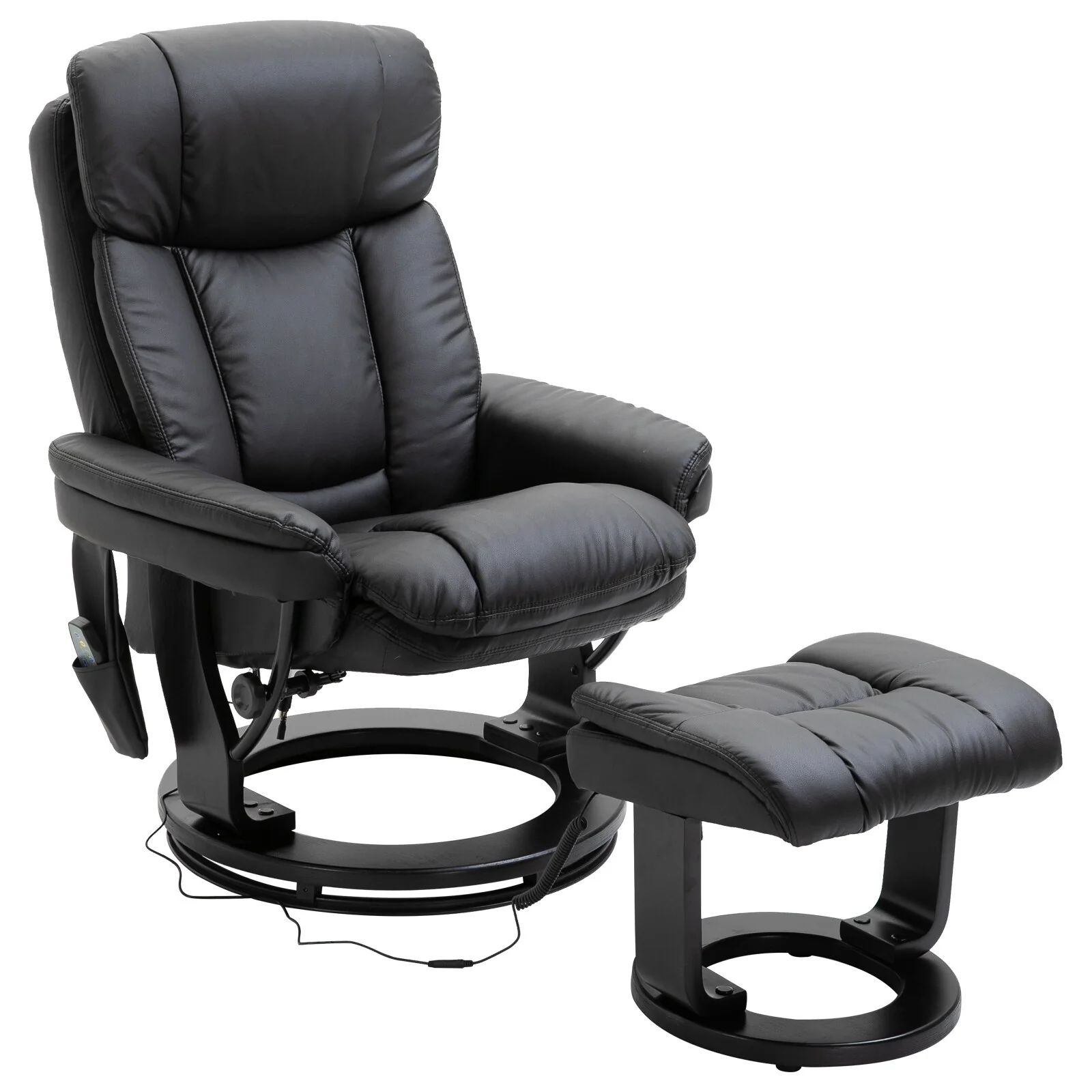 Massage Recliner Chair with Ottoman 10 Point Vibration