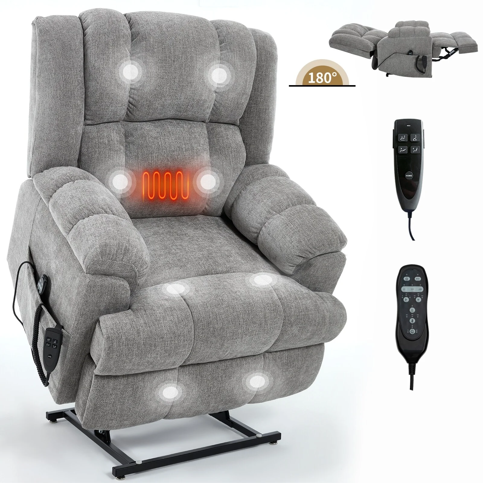 Electric Power Lift Recliners with Power-Remote