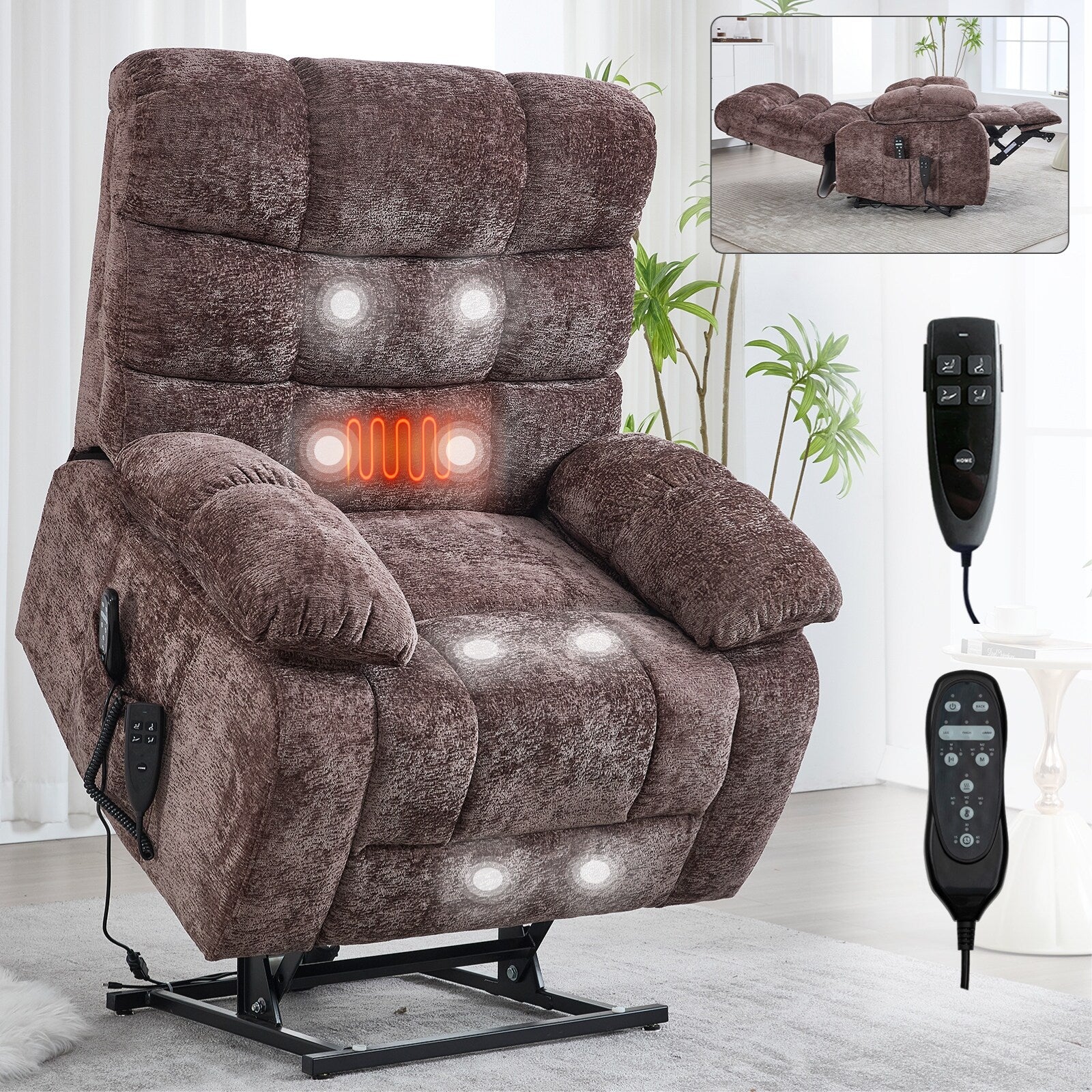 Electric Power Lift Recliners with Power-Remote