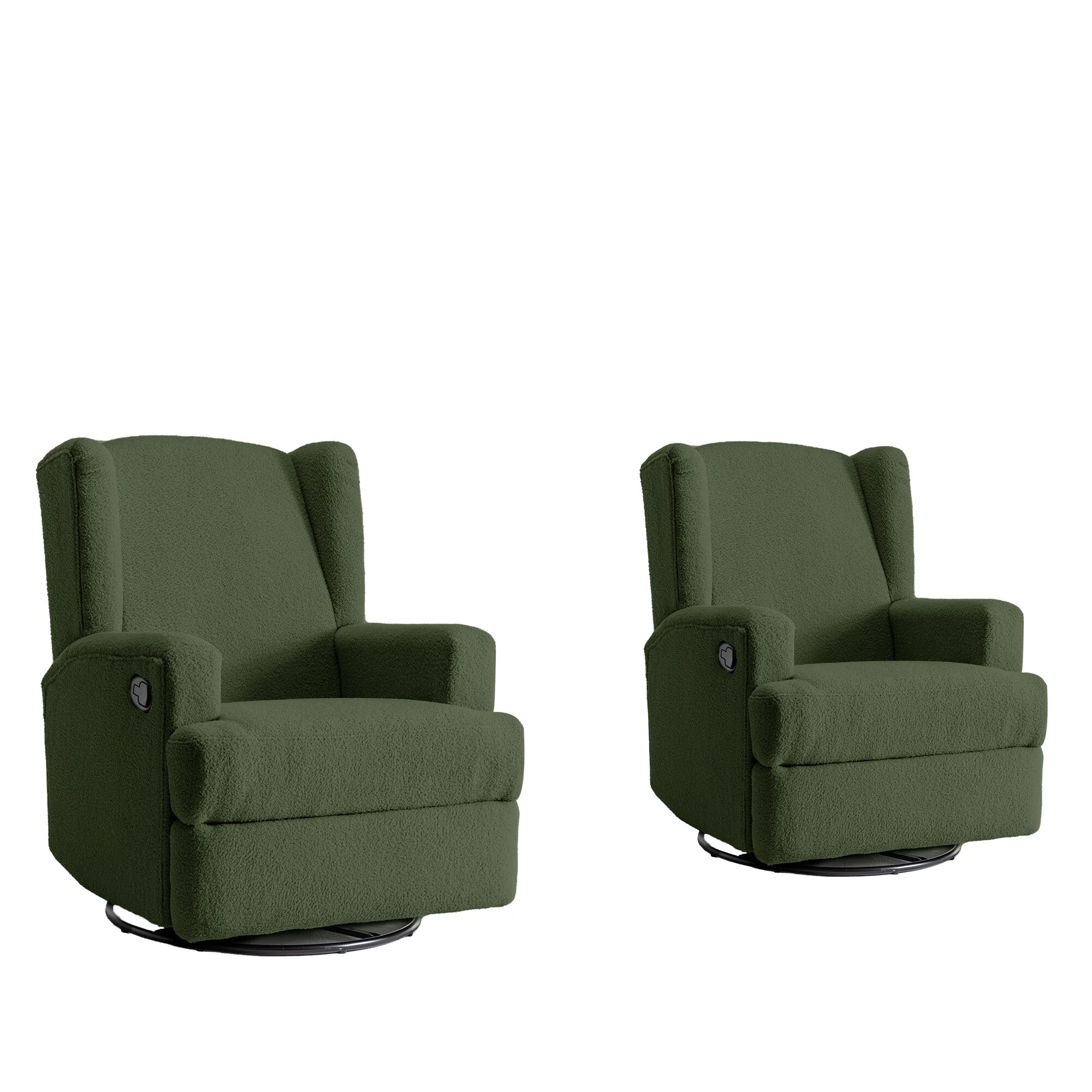 31'' W Manual Glider Swivel Glider Rocker Recliner Nursery Set of 2