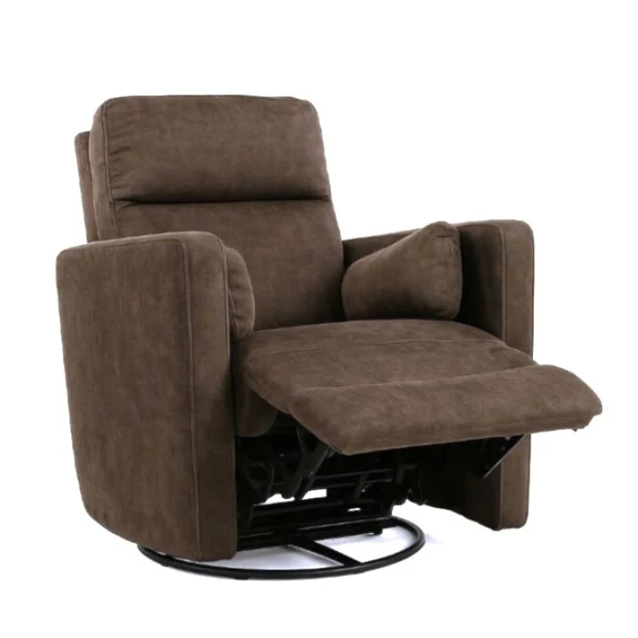 Cozy Microfiber Manual Swivel Recliner