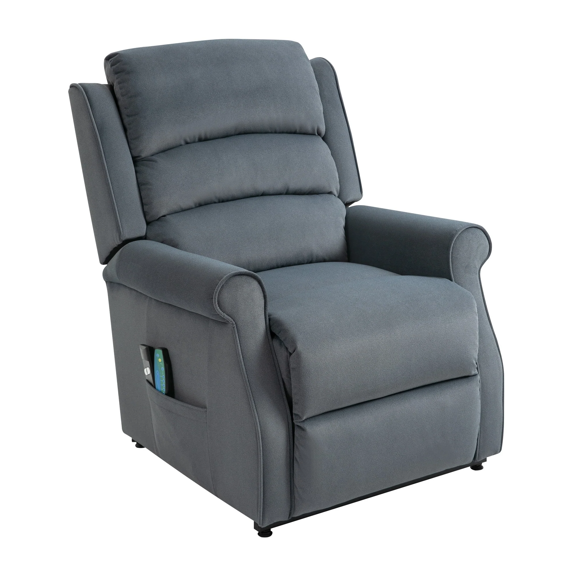 Clihome Chenille Fabric Power Lift Recliner Chair with Massage