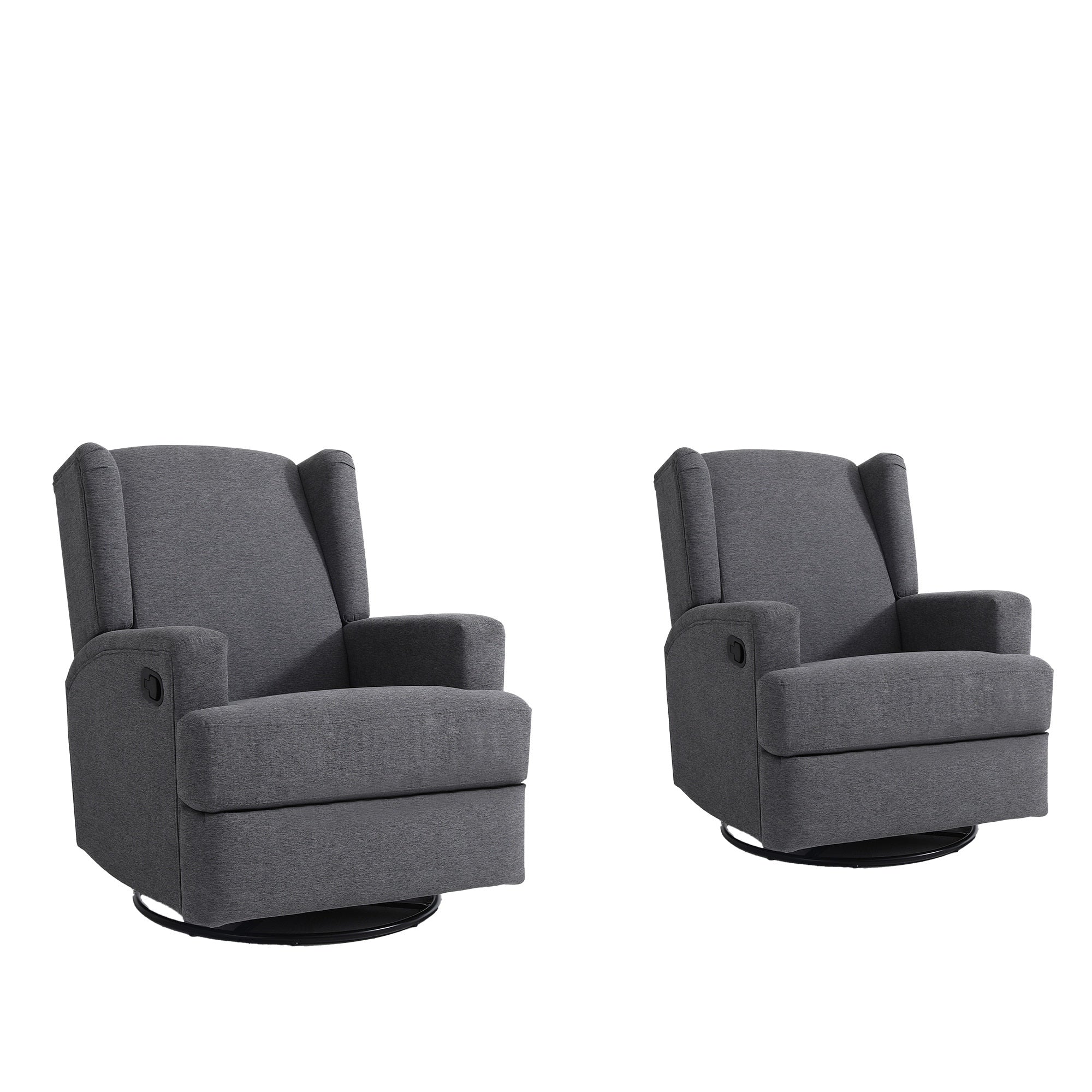 Swivel Glider Rocker Nursery Recliner Chair set of 2