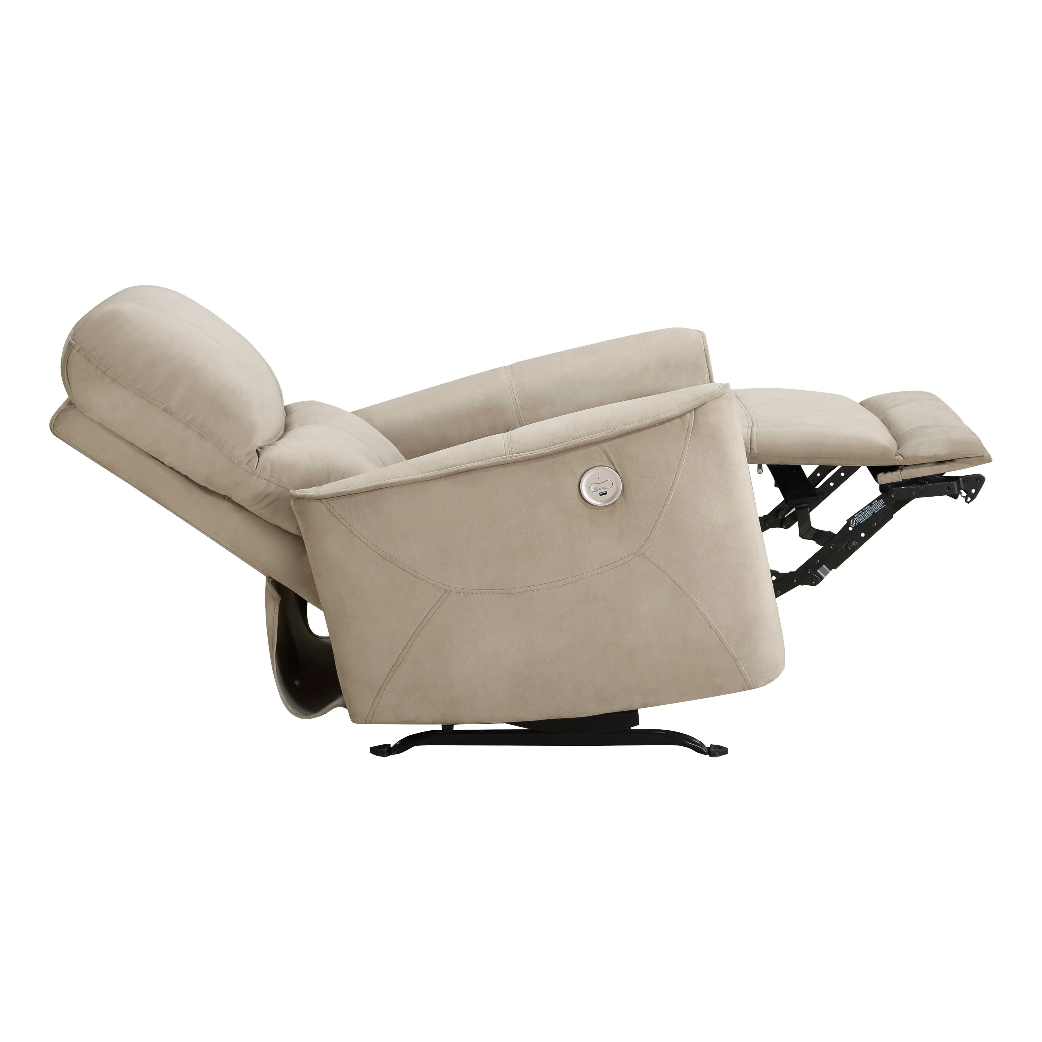 Ripon Velvet Power Rocker Reclining Chair