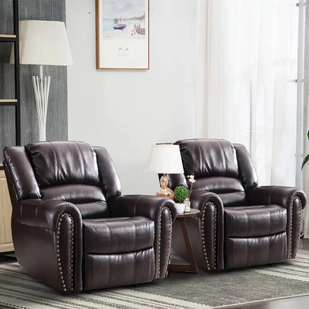 Overstuffed Manual Standard Recliner Chair Sofa