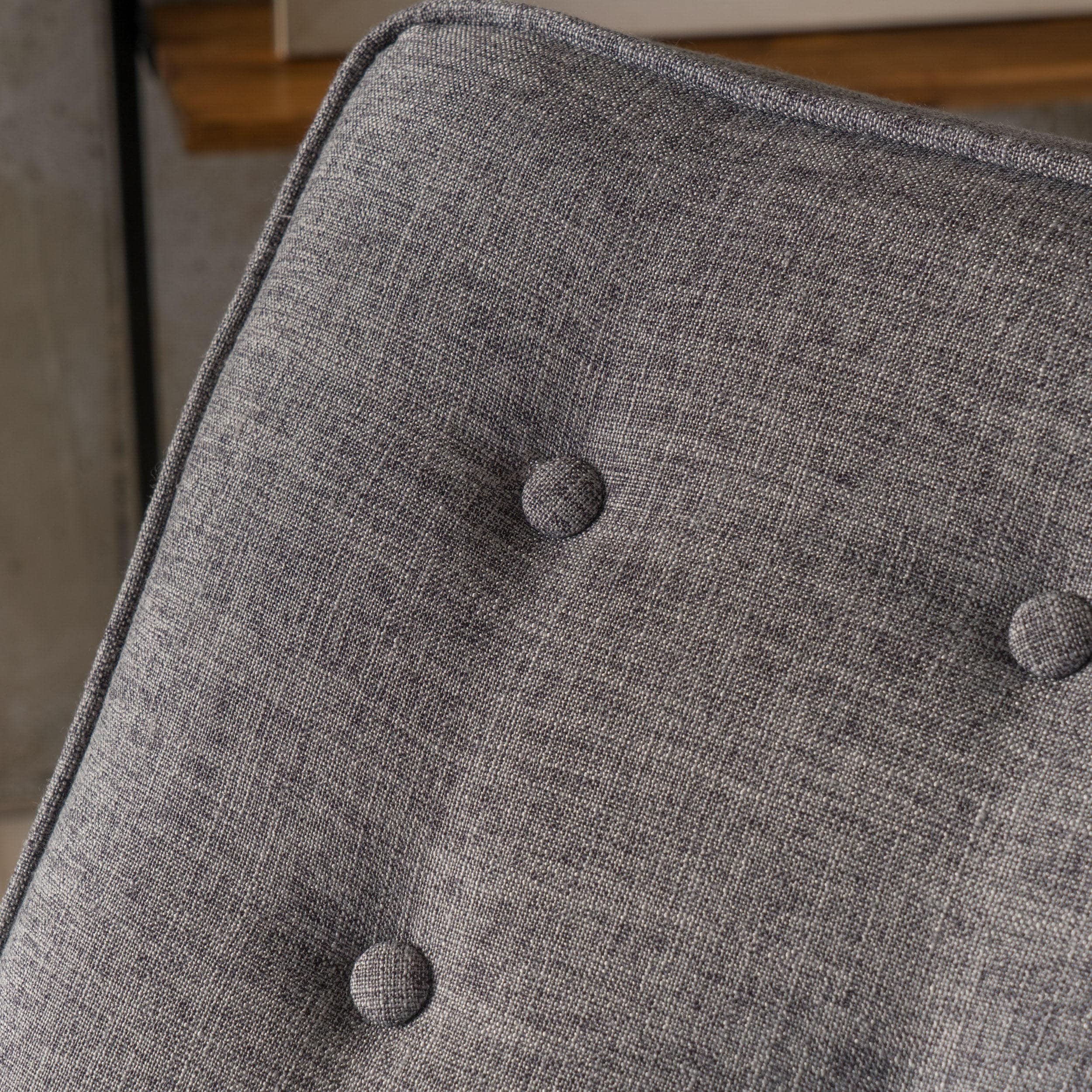 Mervynn Mid-Century Modern Button Tufted Fabric Recliner by Christopher Knight Home