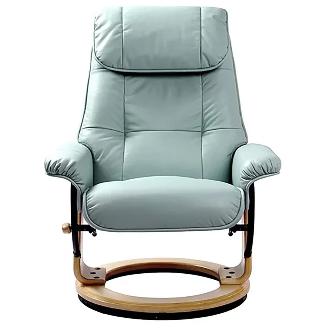 Muscat 360 Leather Swivel Recliner with Ottoman