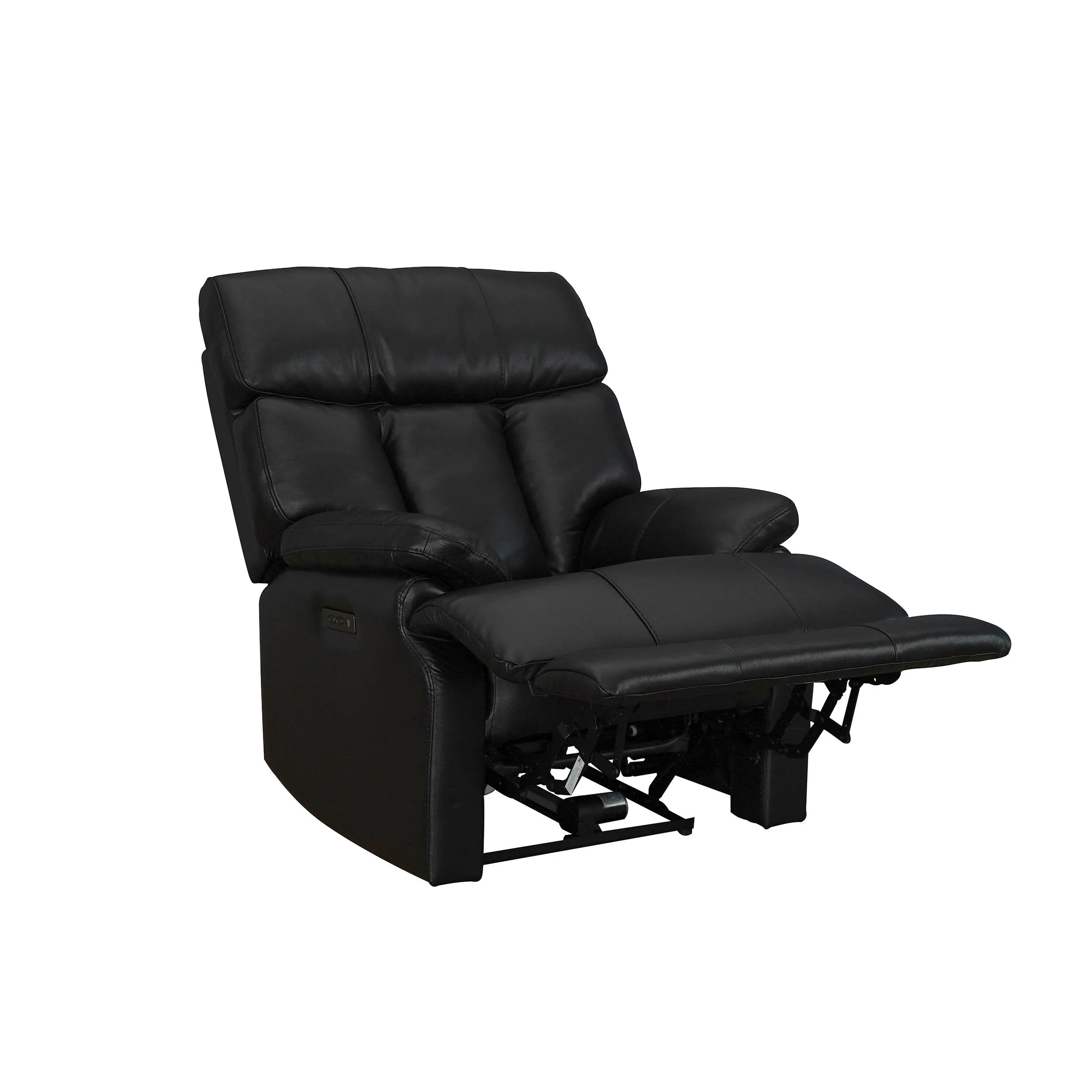 Top Grain Leather Power Recliner Chair Adjustable Headrest Extendable Footrest Zero Gravity Recliner