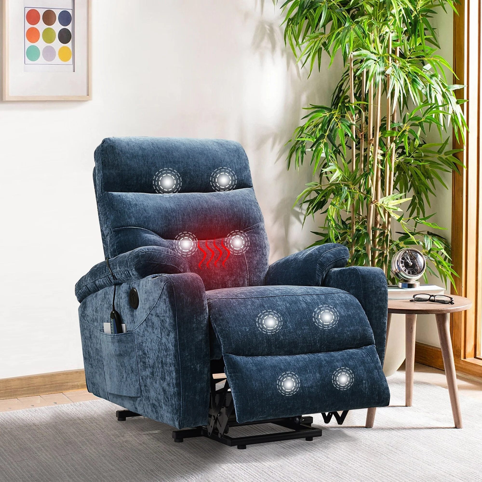 Christopher Knight Home Electric Power Lift Recliner Chair with Massage