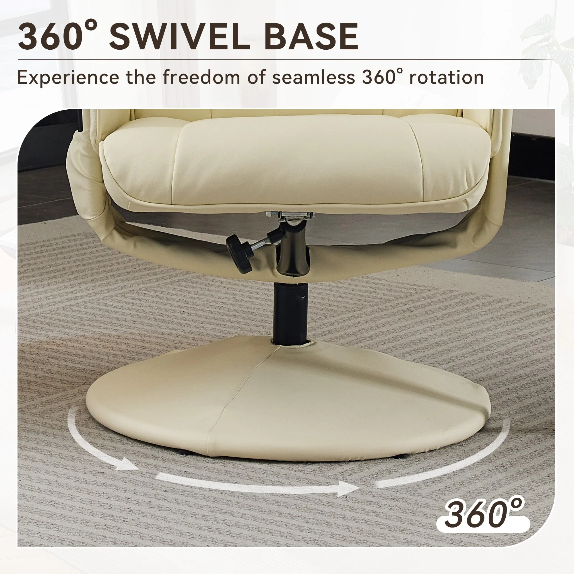 Recliner Chair with Ottoman
