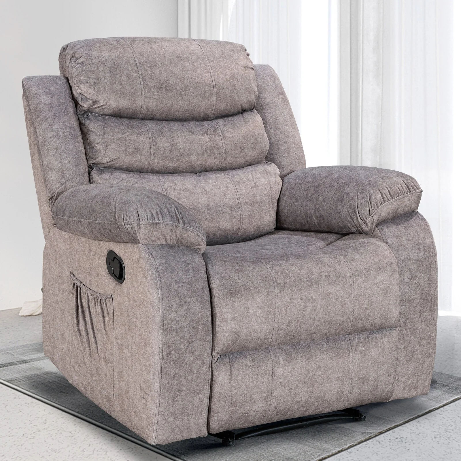 Soft Recliner Chair with Massage and Heat Function
