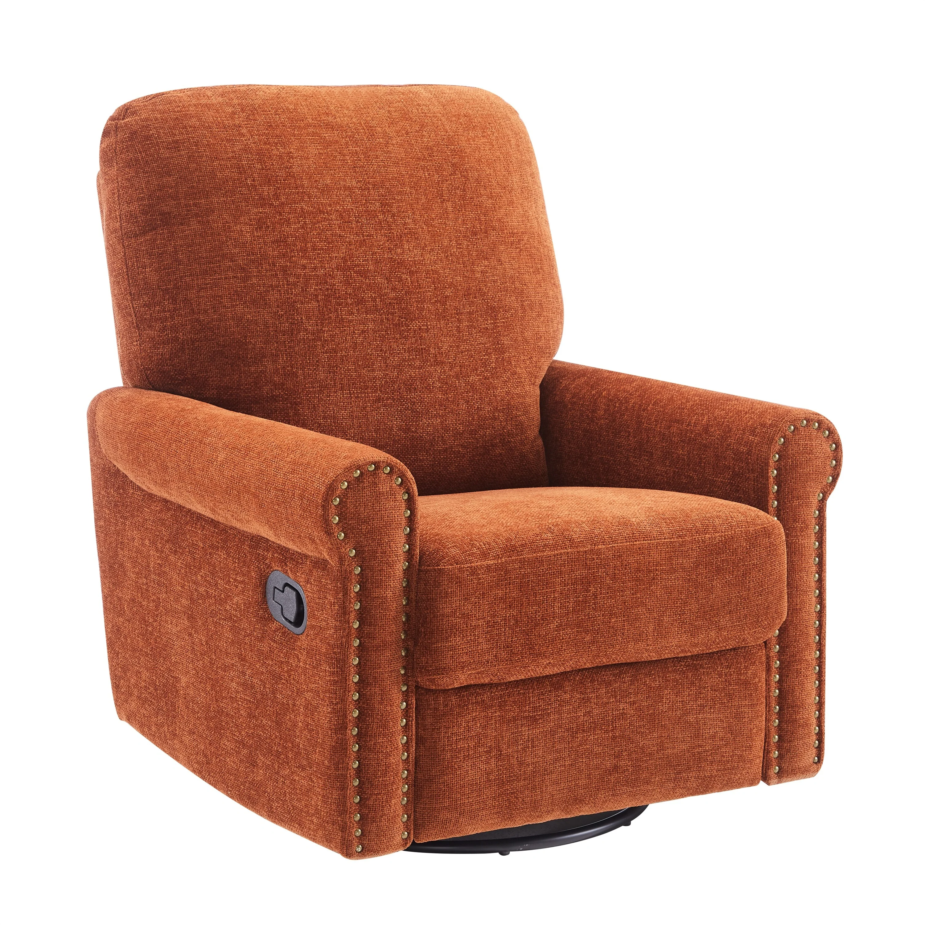 Heido 360 Degree Swivel Glider Manual Recliner Leisure Chair Set of 2