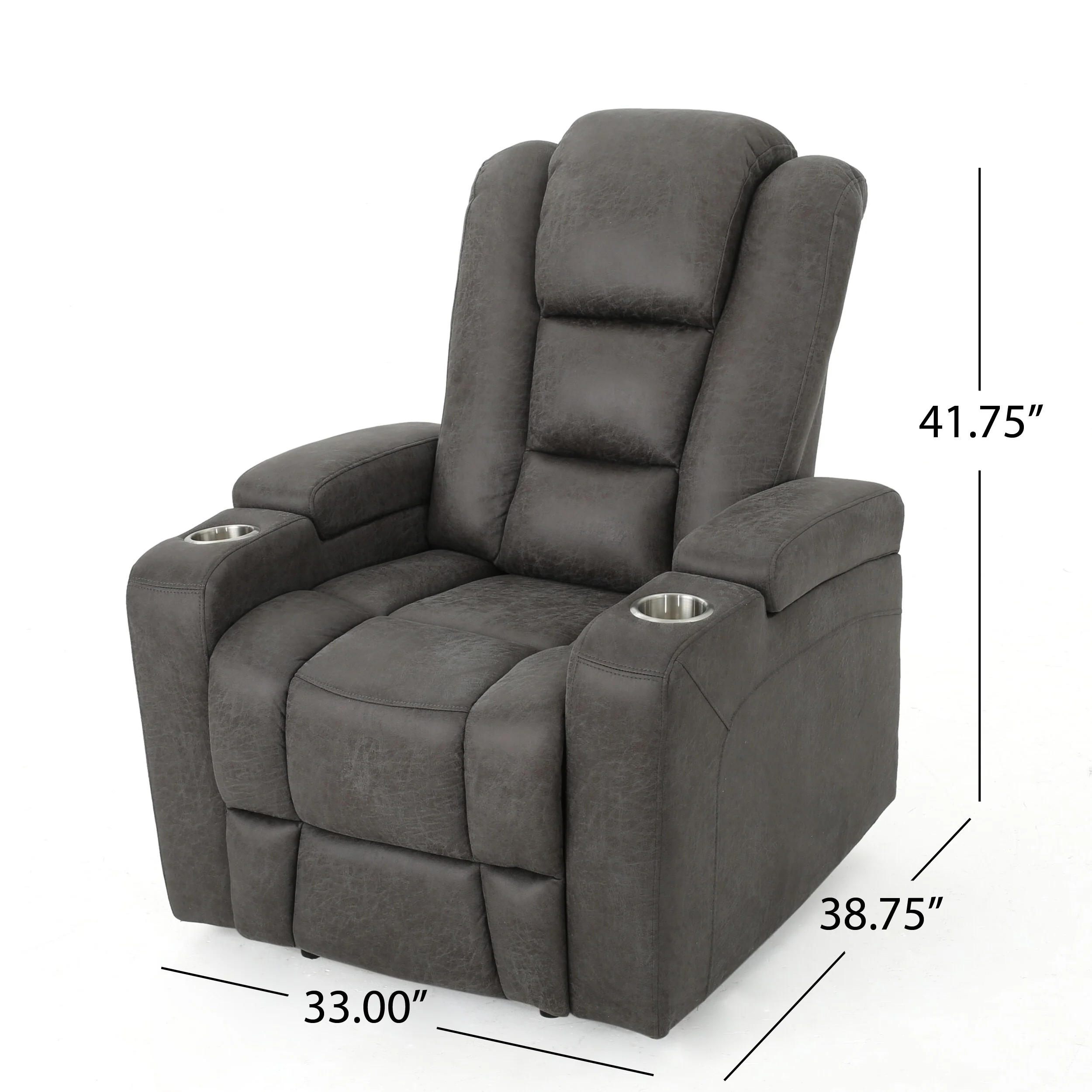 Emersyn Microfiber Power Recliner by Christopher Knight Home