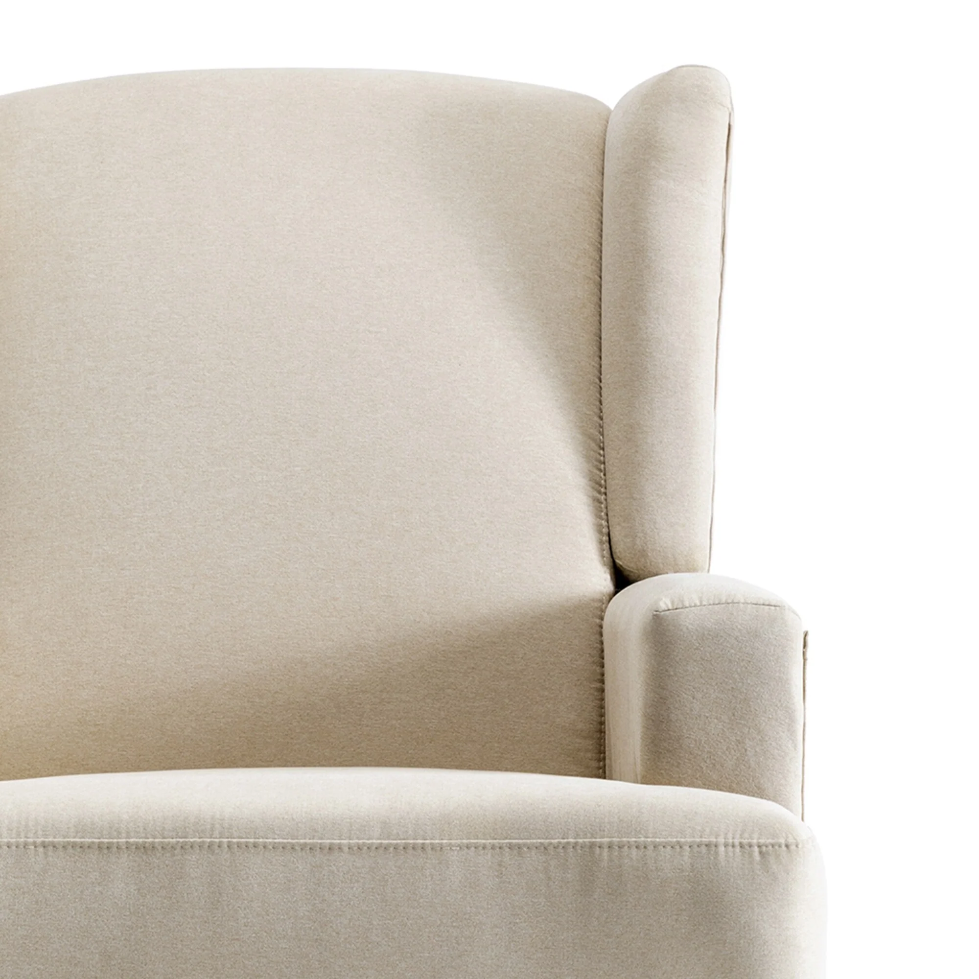 31'' W Wingback Manual Glider Swivel Rocker Recliner Nursery Chair