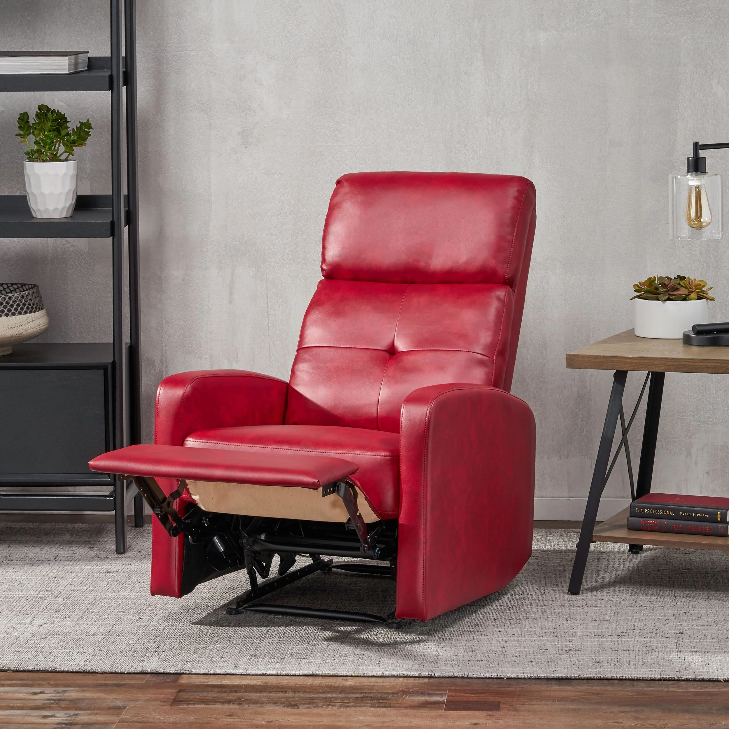 Samedi PU Leather Recliner Club Chair by Christopher Knight Home