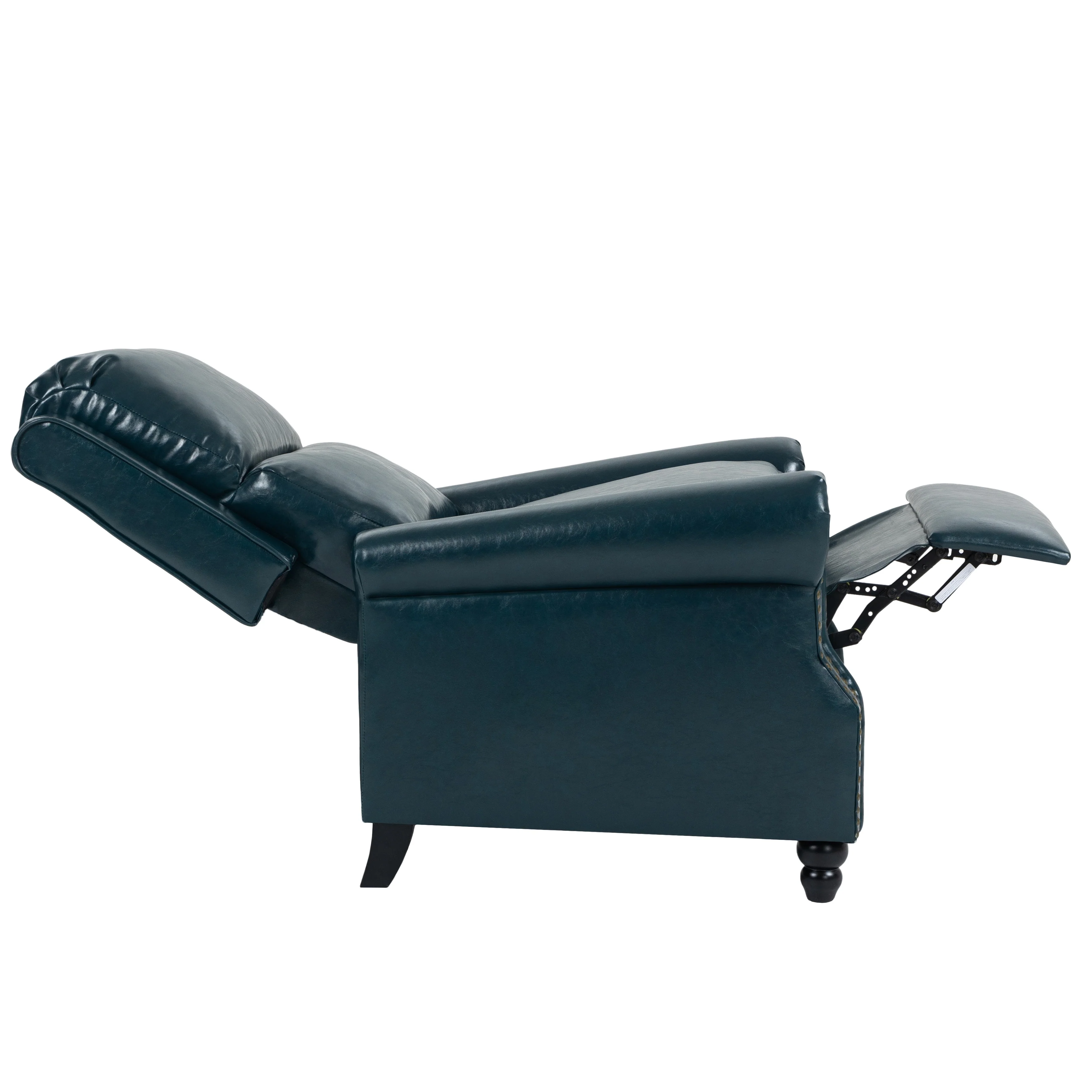 2 Set Manual Pushback Recliner Chair with Nailhead Trim