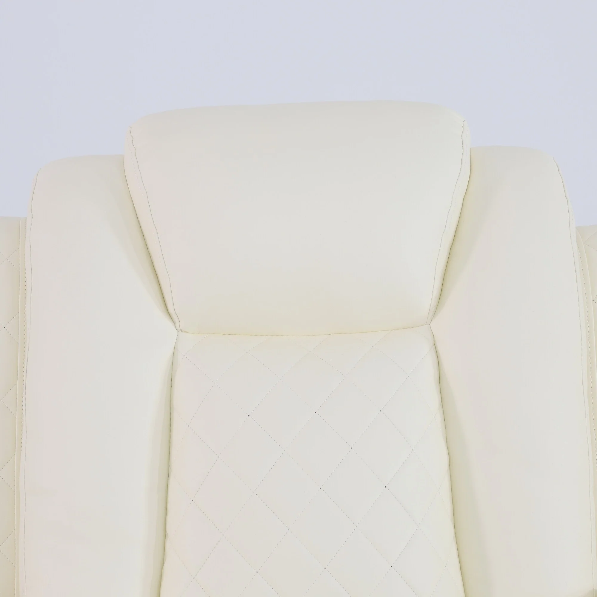 Modern Breathing Leather Recliner Chair with Ambient Lighting and USB-Powered LED